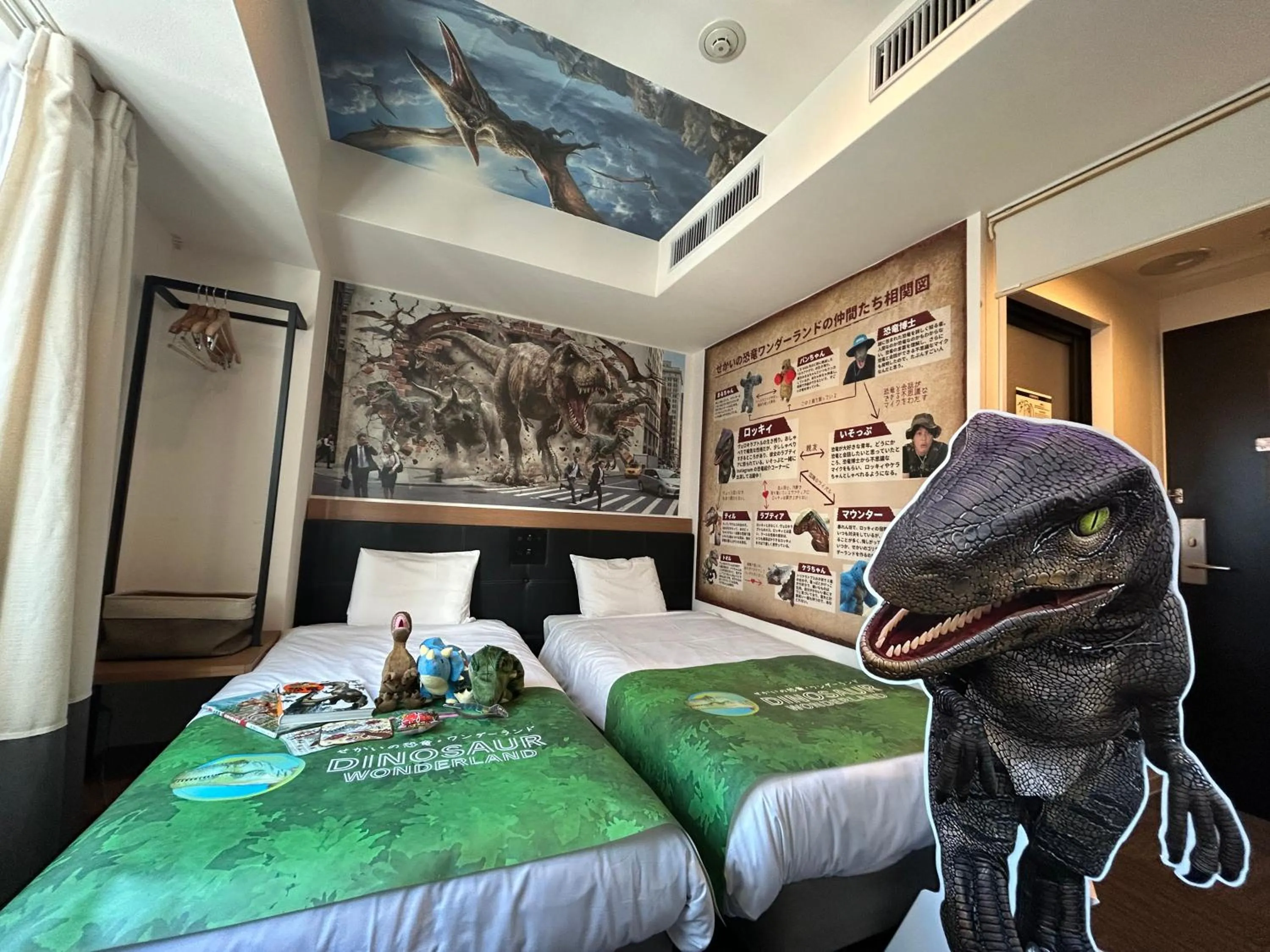 Bed in Henn na Hotel Osaka Namba