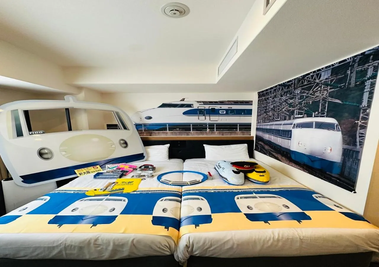 Bed in Henn na Hotel Osaka Namba