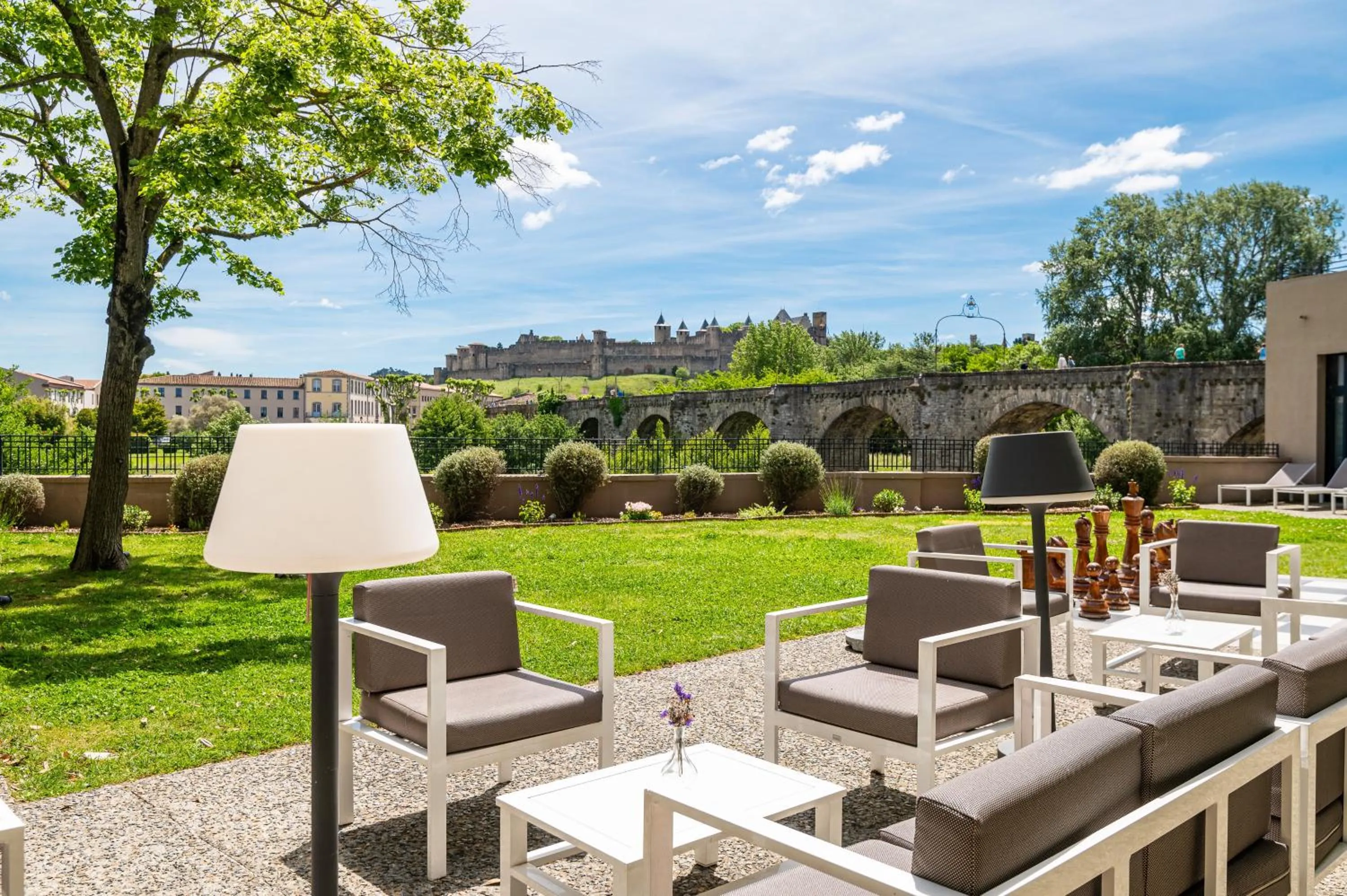 Patio in Hotel du Roi & Spa by SOWELL COLLECTION