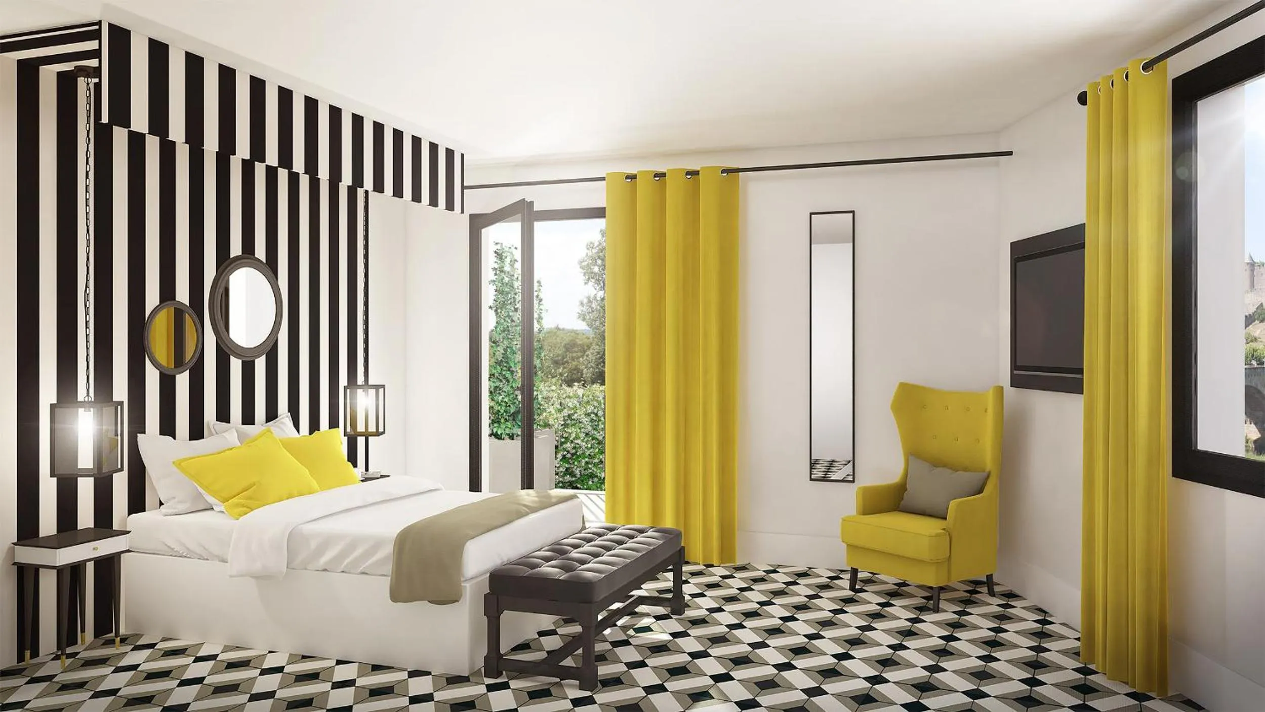 Photo of the whole room, Bed in Hotel du Roi & Spa by SOWELL COLLECTION