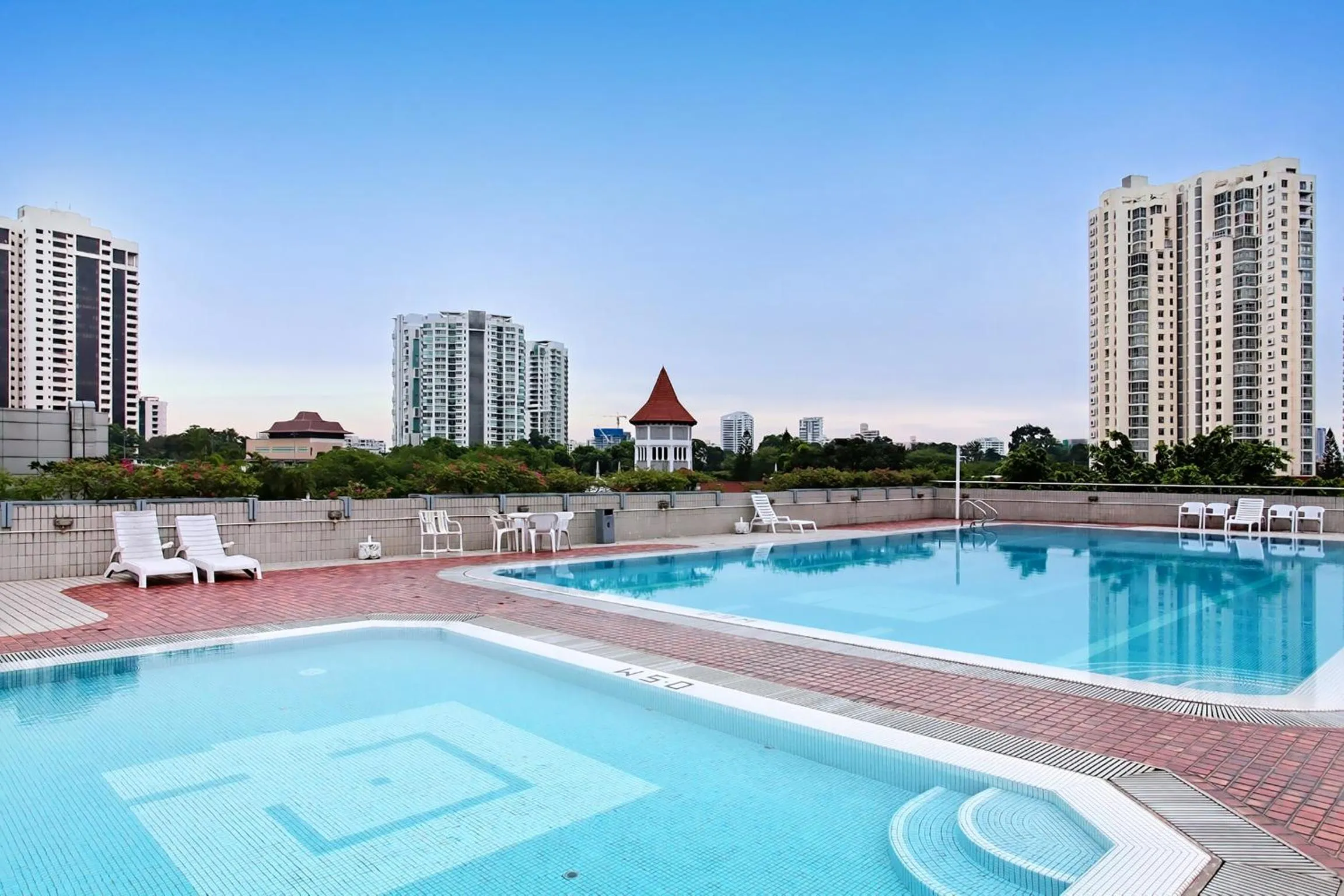 Swimming pool in Far East Plaza Residences by Far East Hospitality