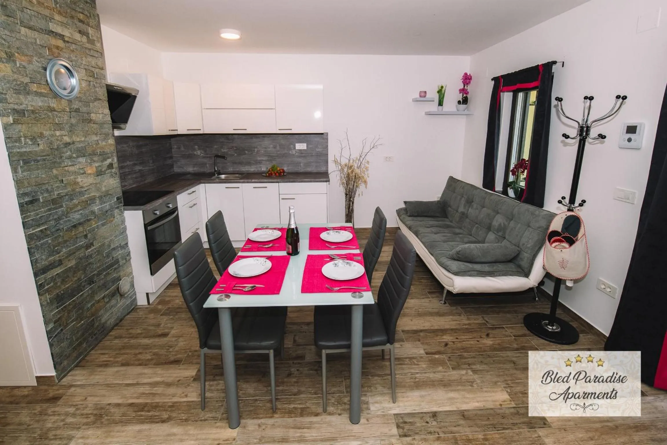 Living room in Bled Paradise Apartments