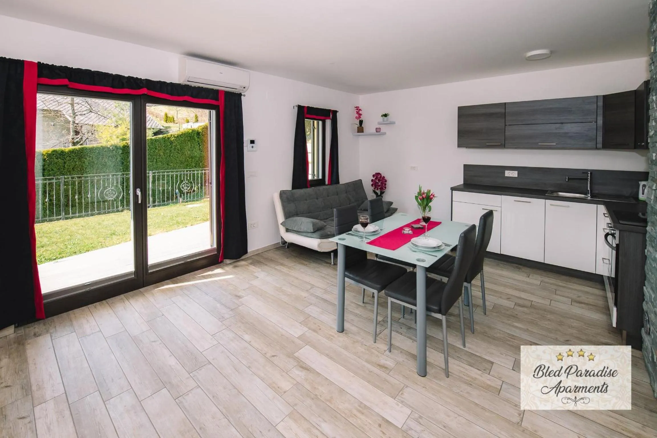 Living room in Bled Paradise Apartments