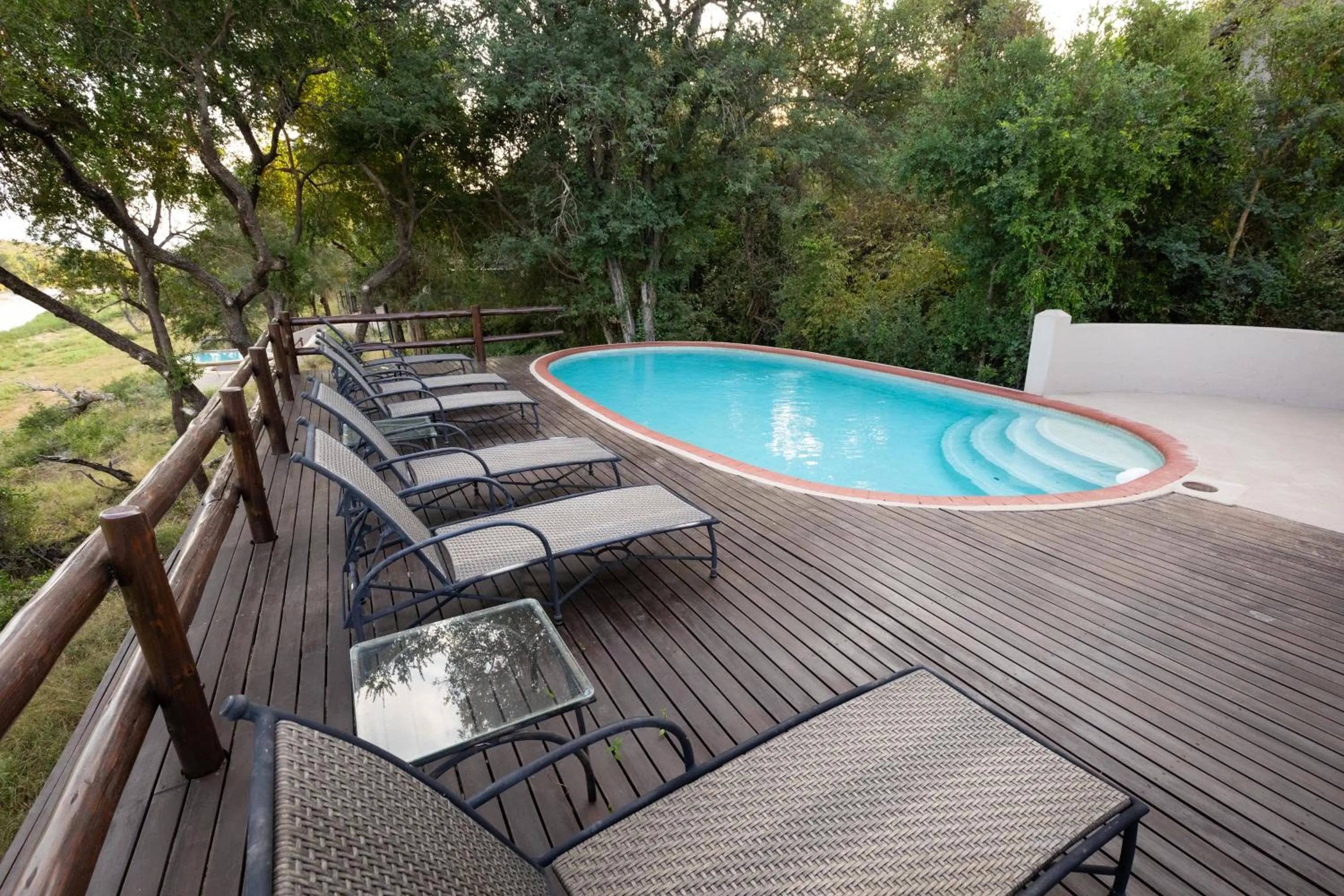 Patio in Nyati Safari Lodge