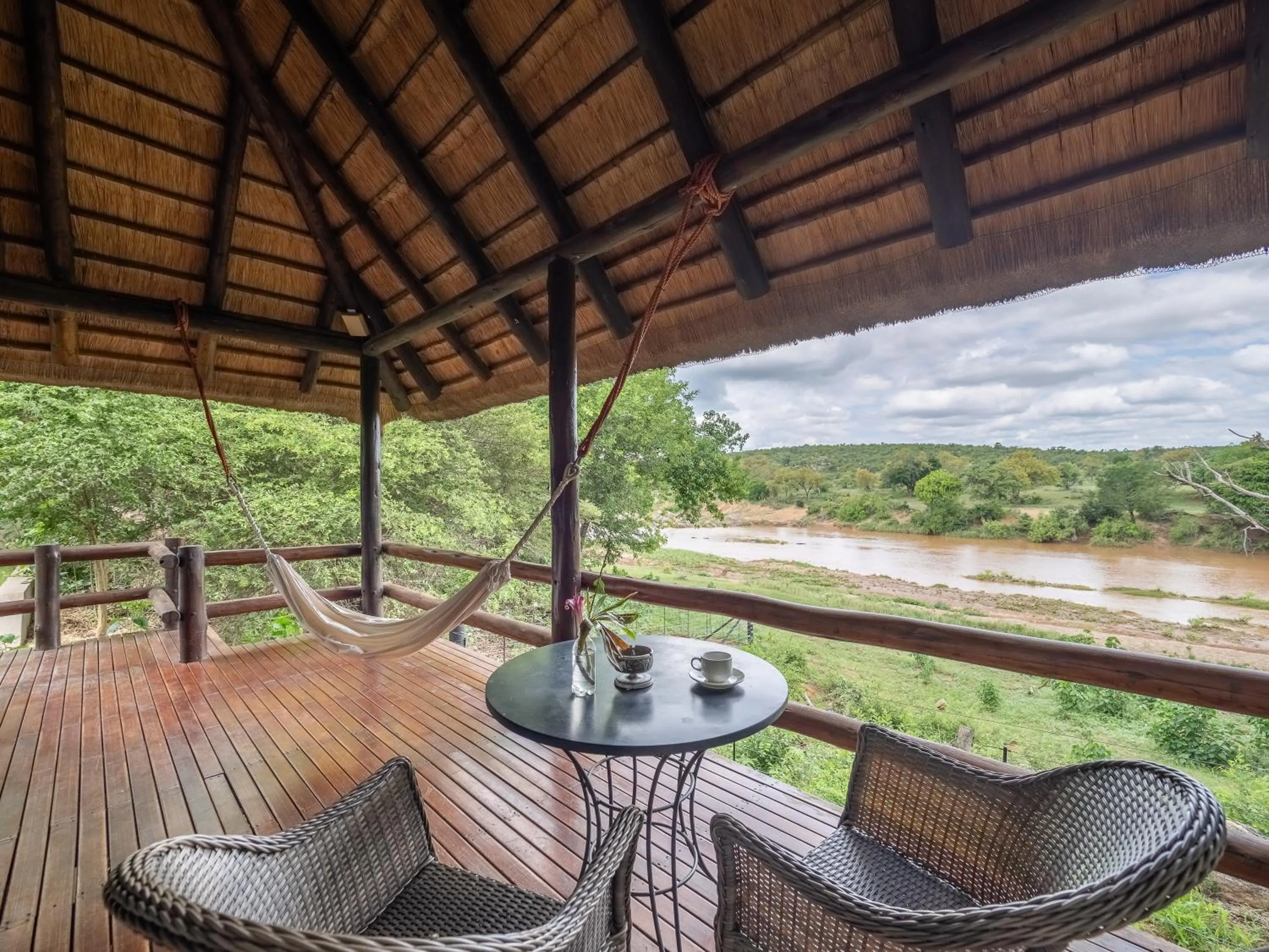 Patio in Nyati Safari Lodge