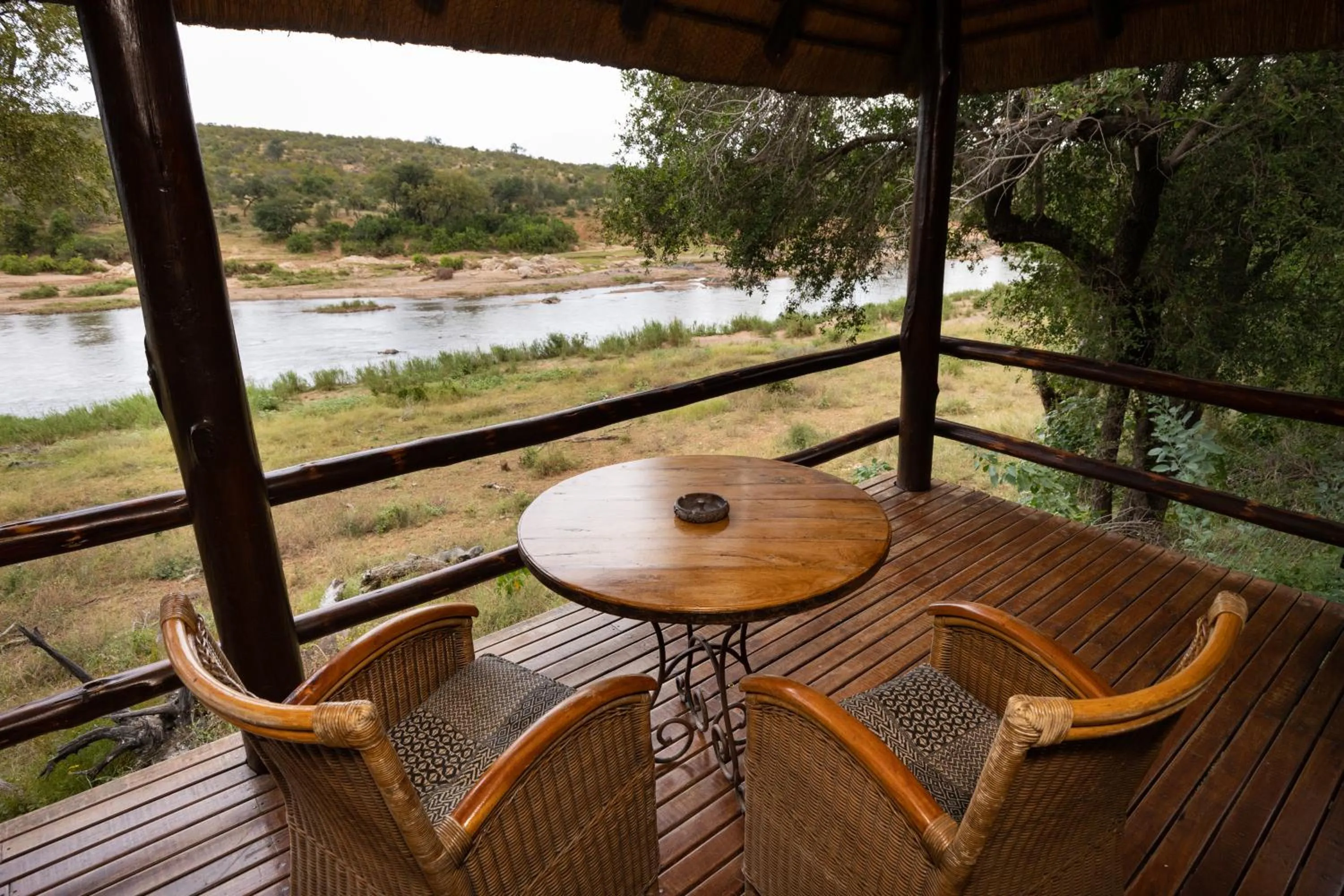 Patio in Nyati Safari Lodge