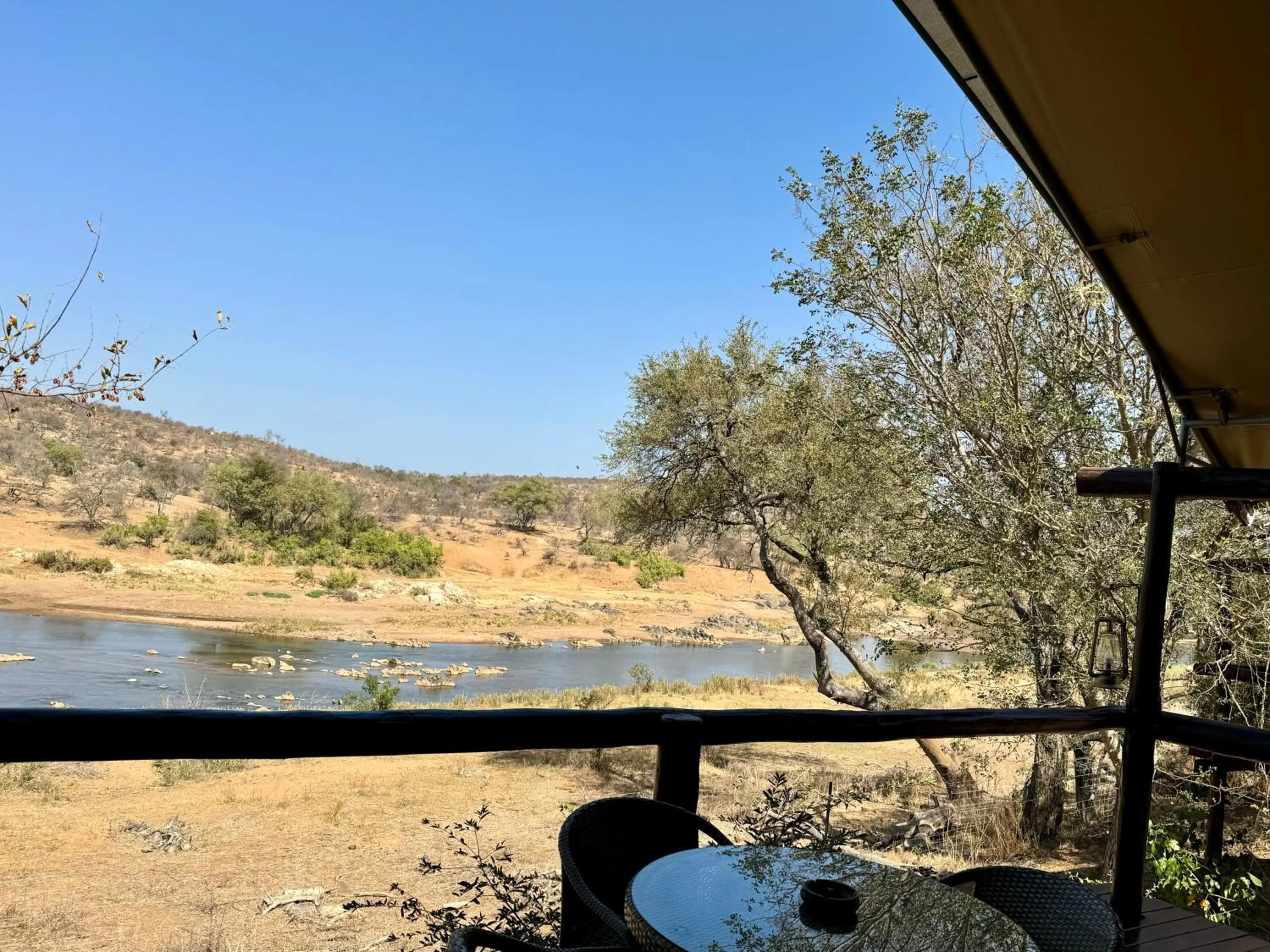 River view in Nyati Safari Lodge