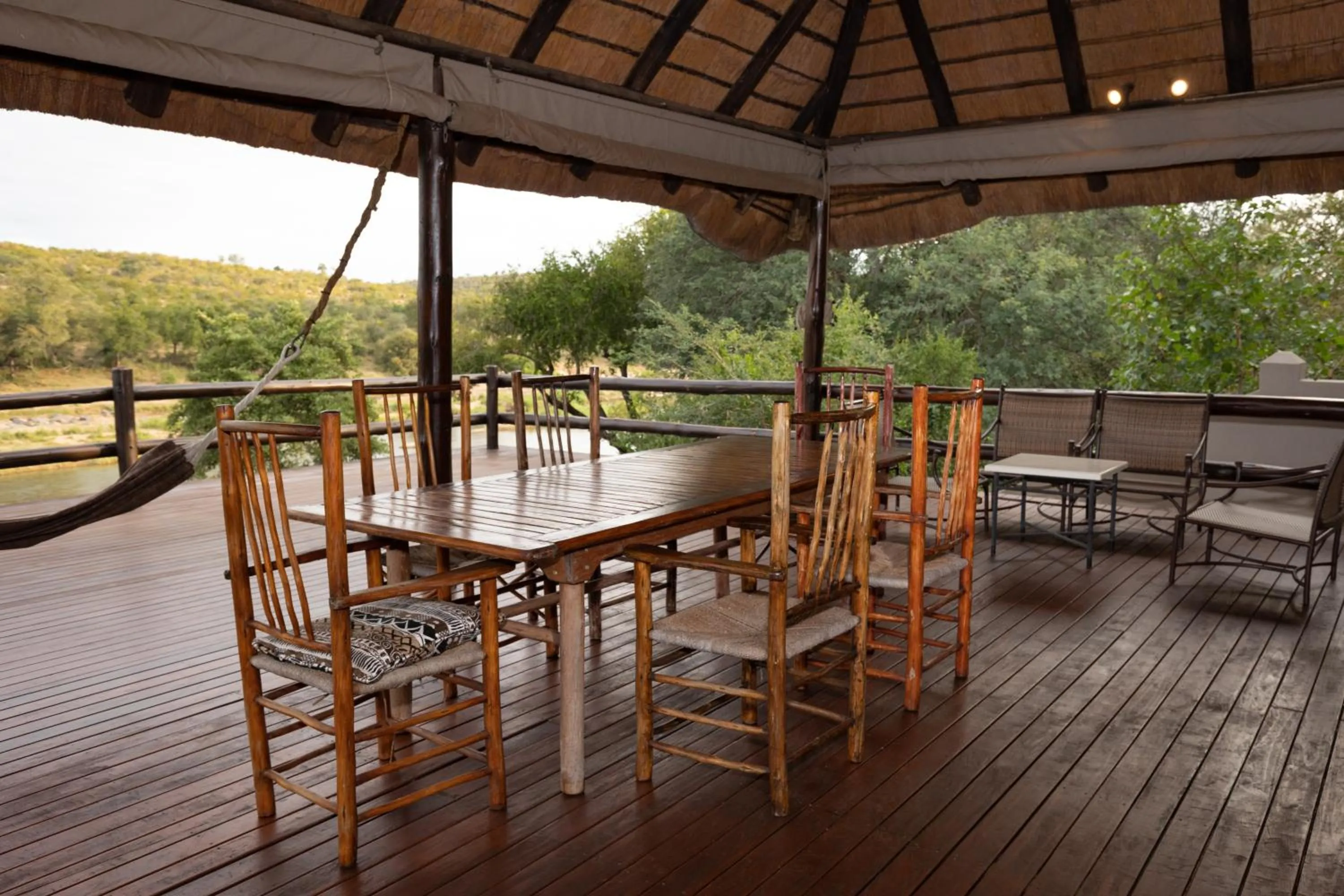 Patio in Nyati Safari Lodge