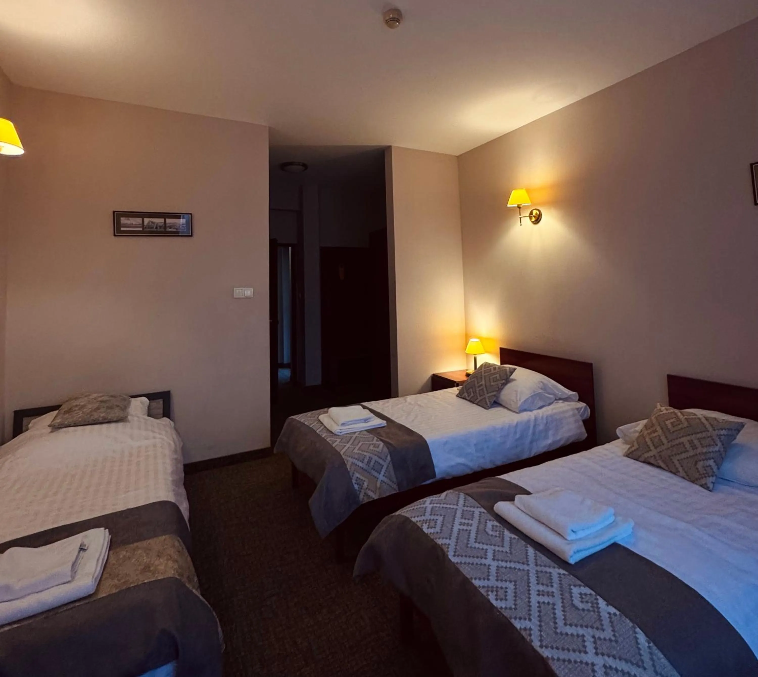 Bed in Hotel Kameralny