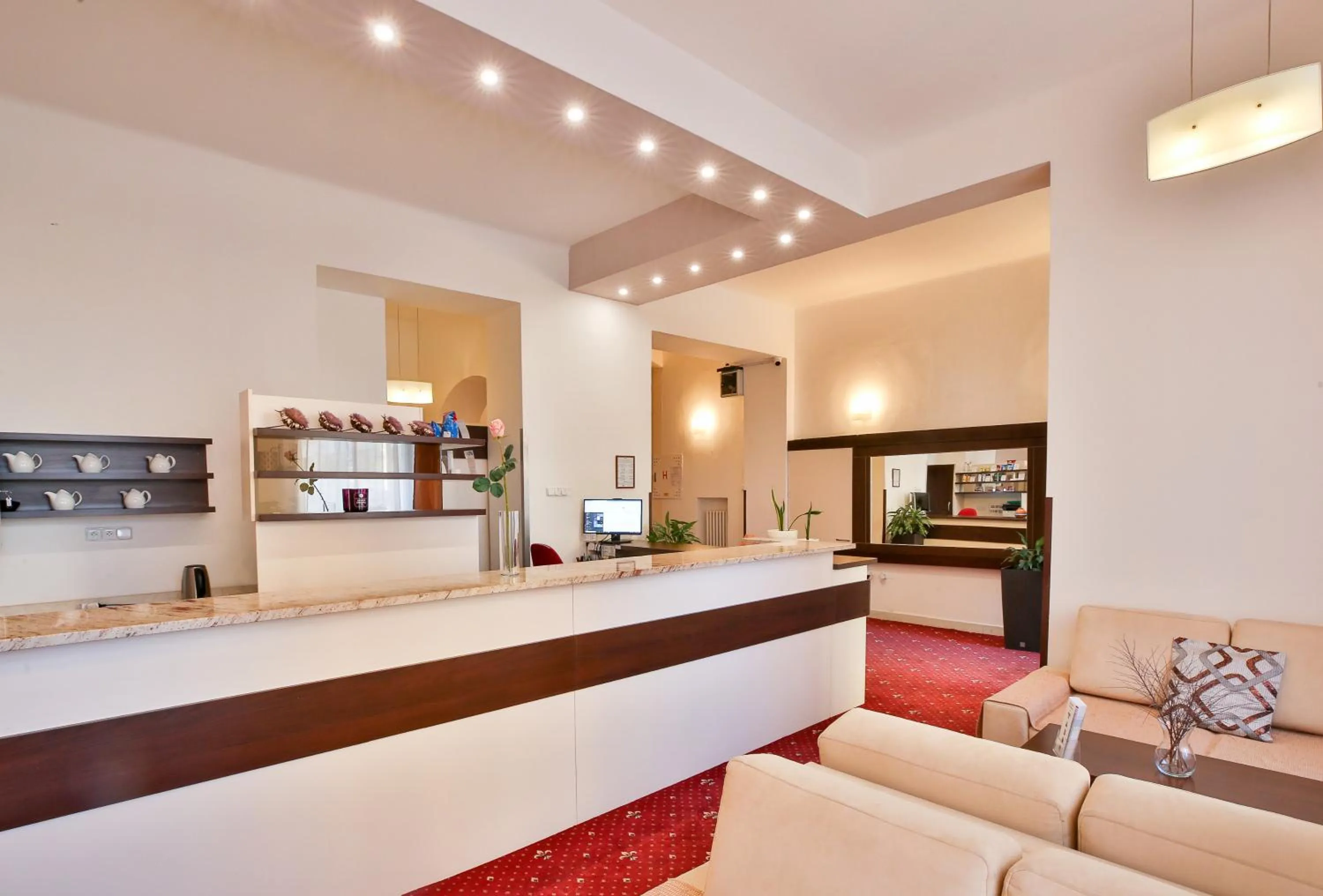 Lobby or reception in Hotel Tábor