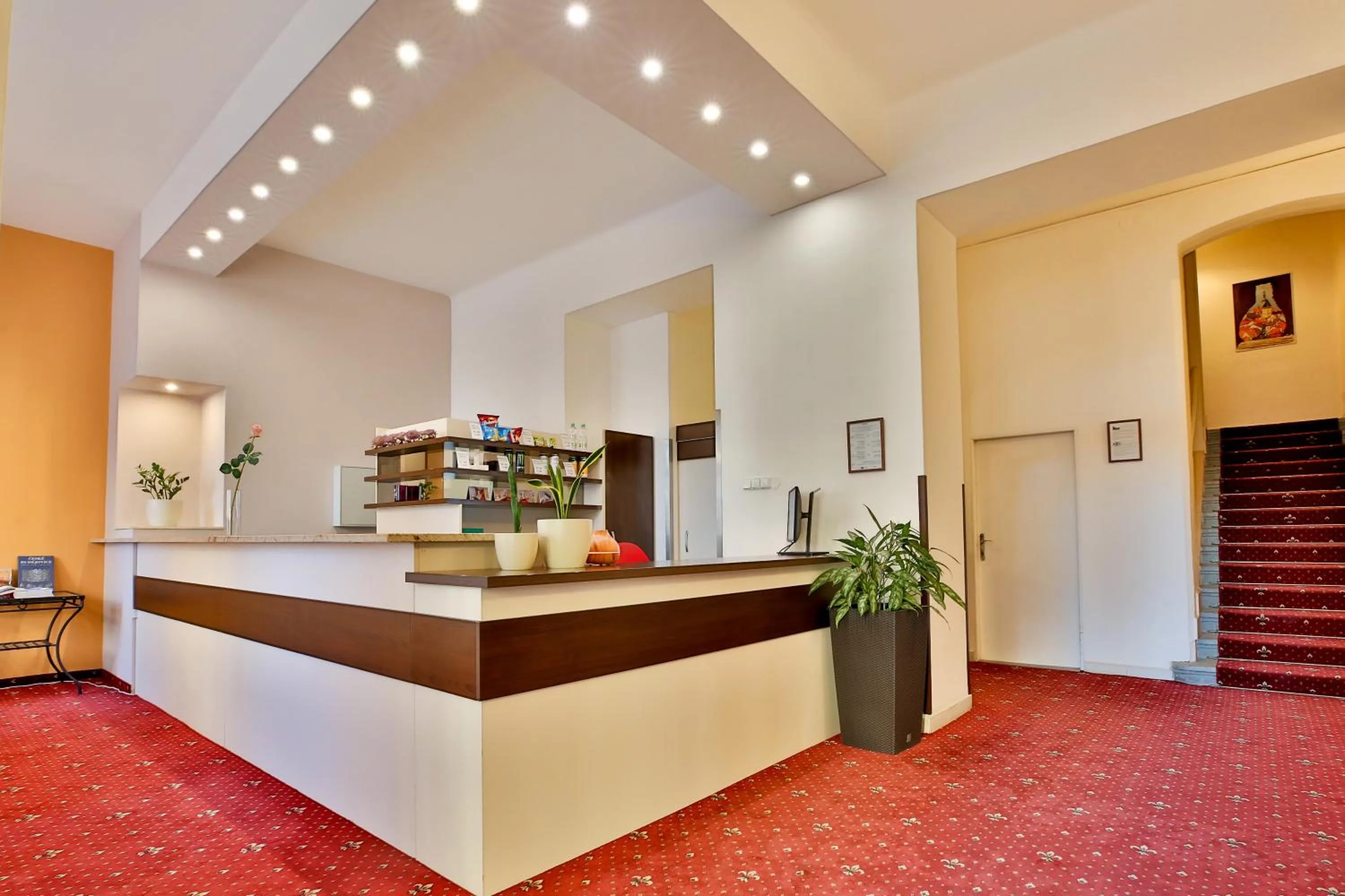 Lobby or reception in Hotel Tábor
