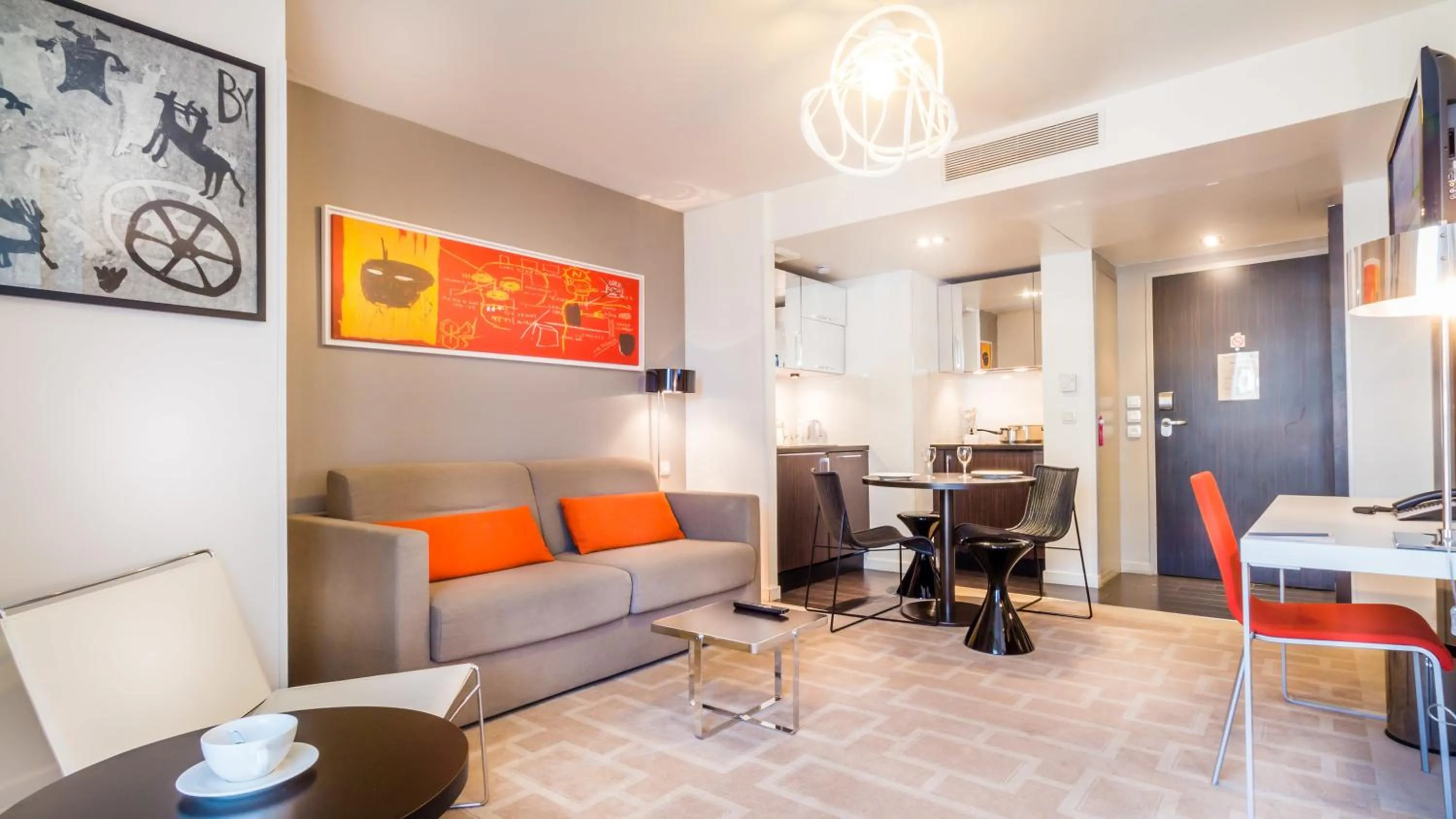 Living room in Aparthotel Adagio Marseille Timone