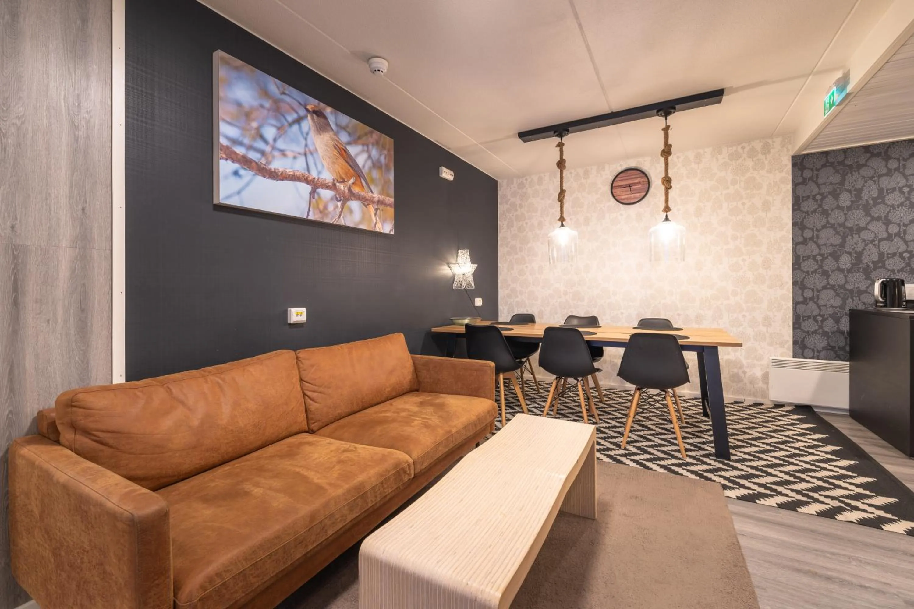 Seating area in Kuukkeli Saariselkä Inn