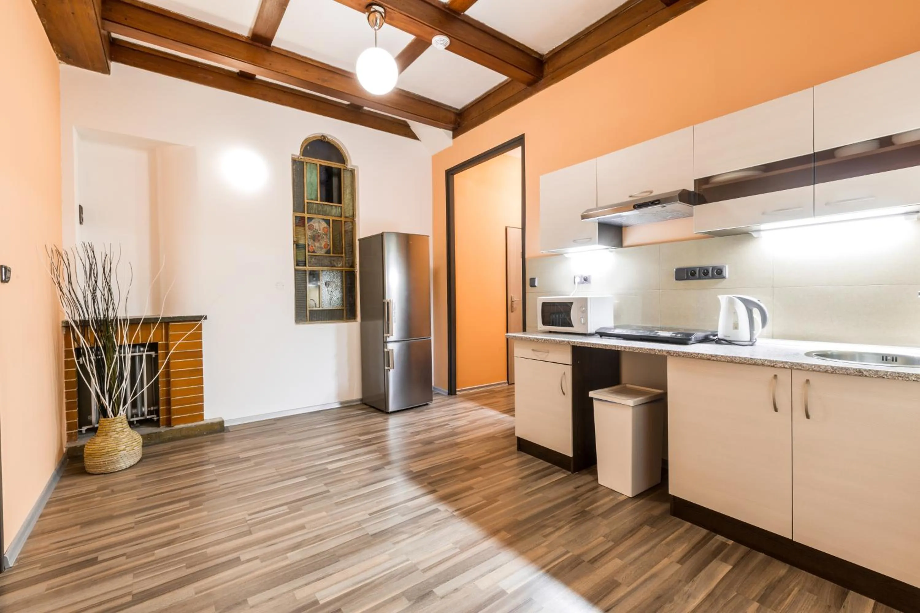 Kitchen or kitchenette in Rezidence Davids Apartments