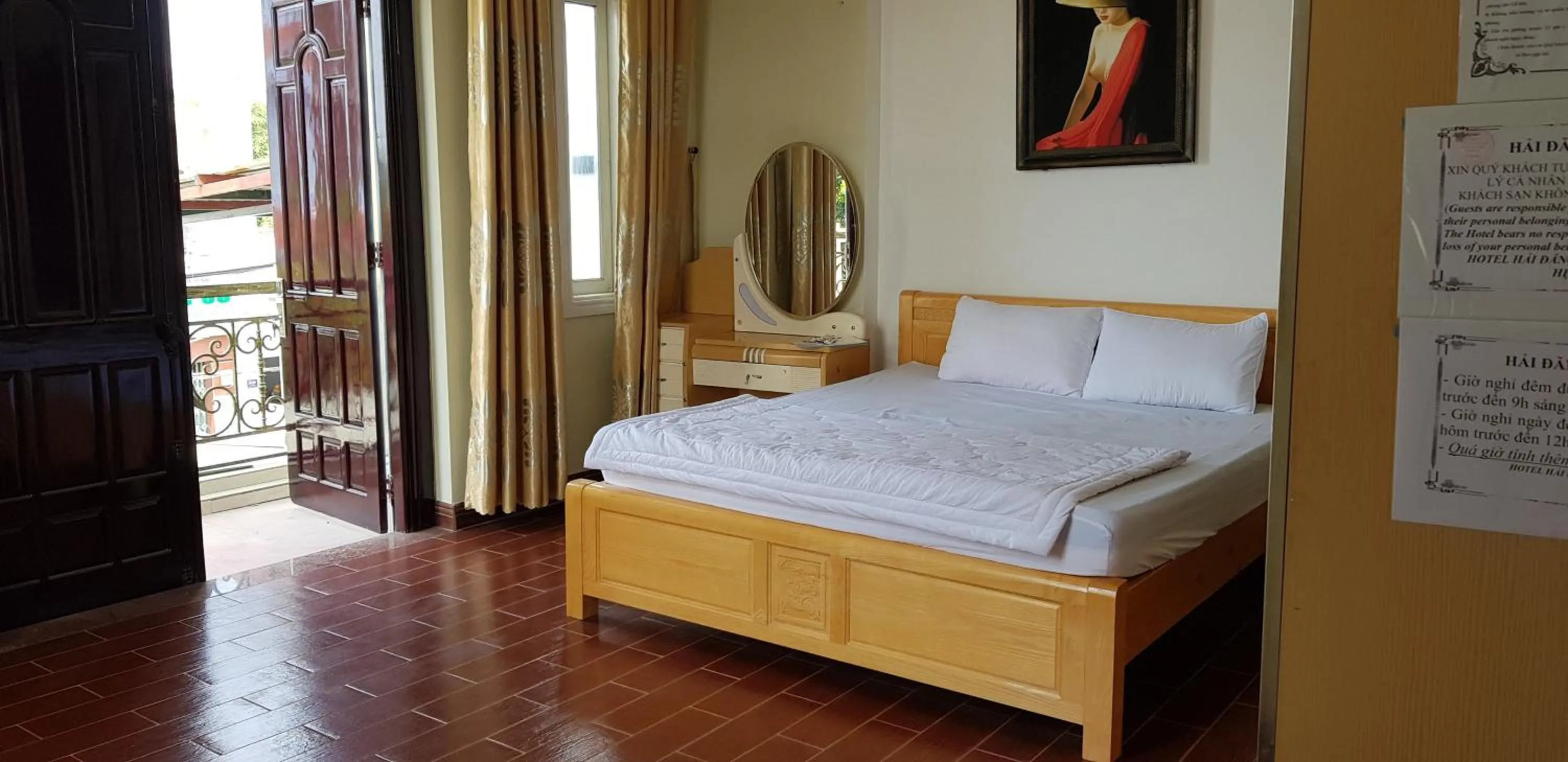 Bed in Hai Dang Hotel