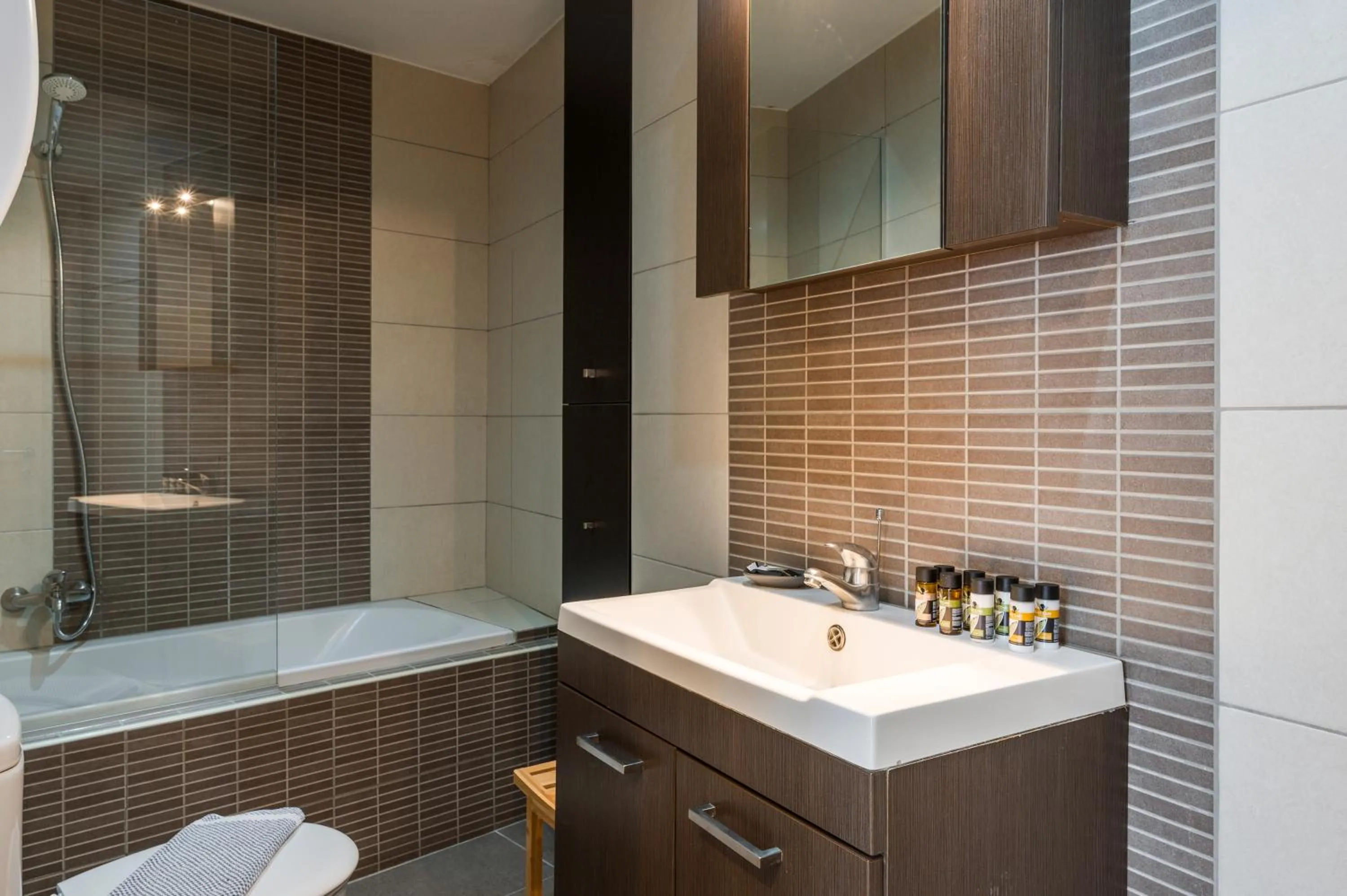 Toilet in Trianon Luxury Apartments & Suites