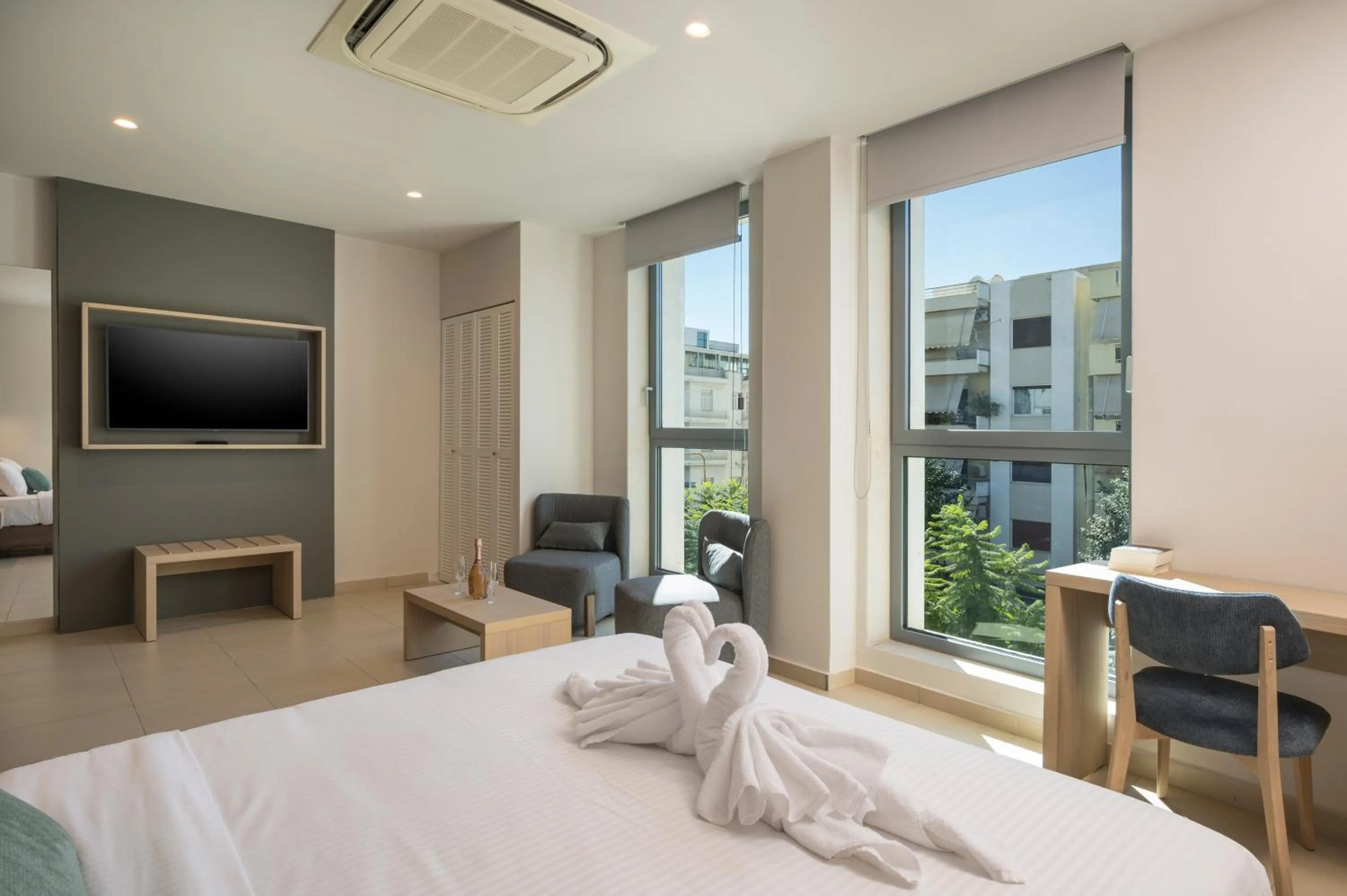 Bed in Trianon Luxury Apartments & Suites