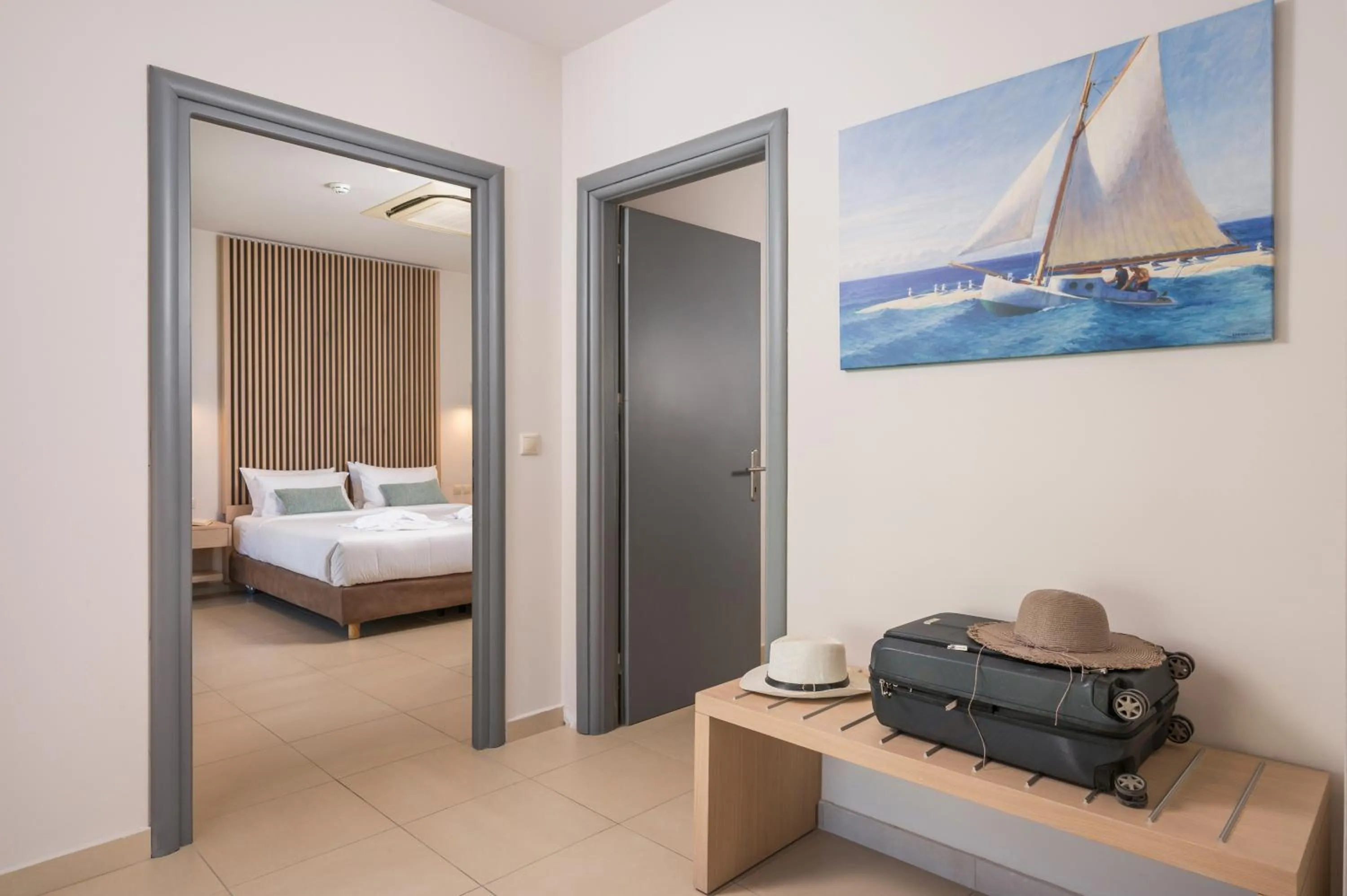 Bed in Trianon Luxury Apartments & Suites