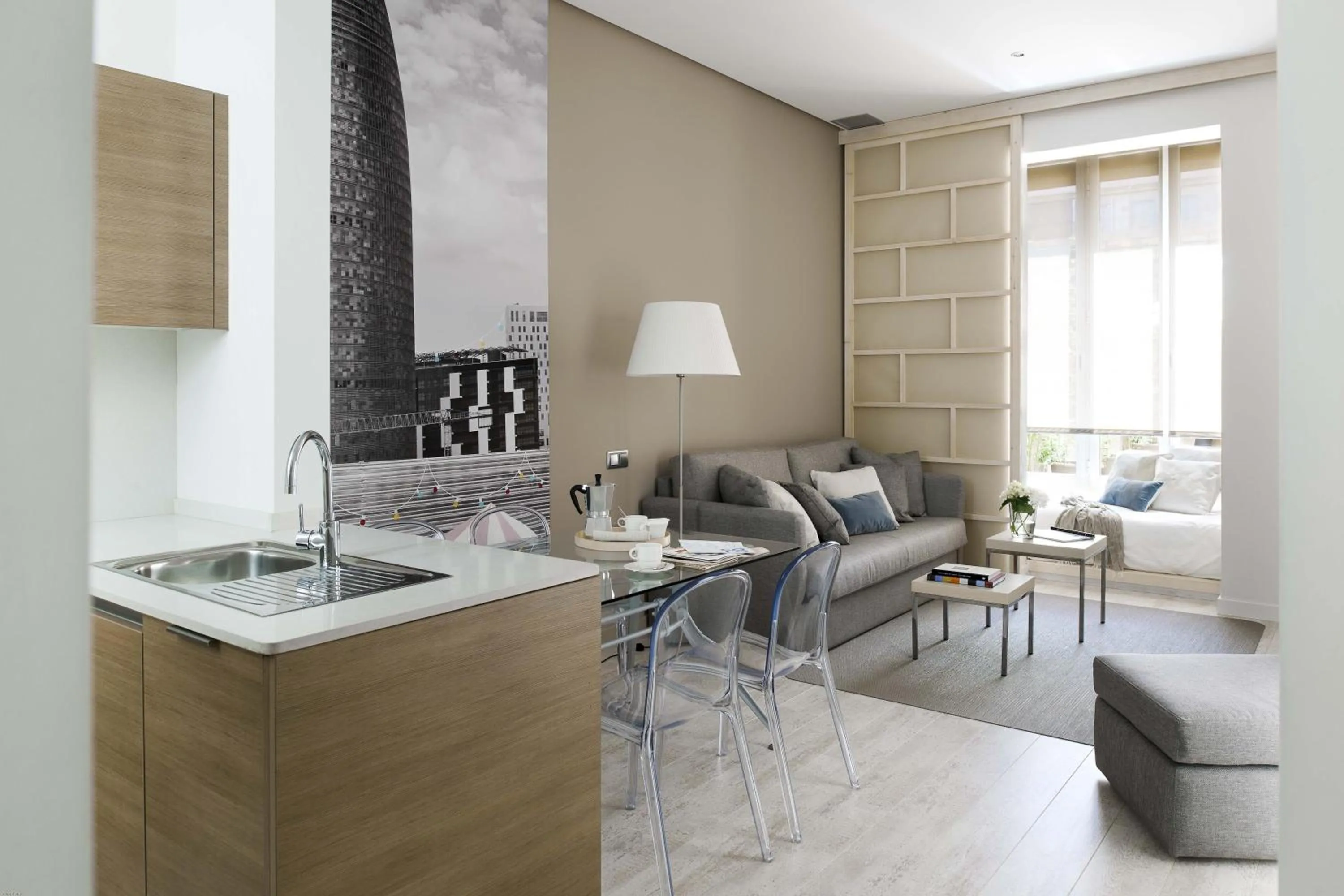 Kitchen or kitchenette in Eric Vökel Boutique Apartments - Gran Vía Suites
