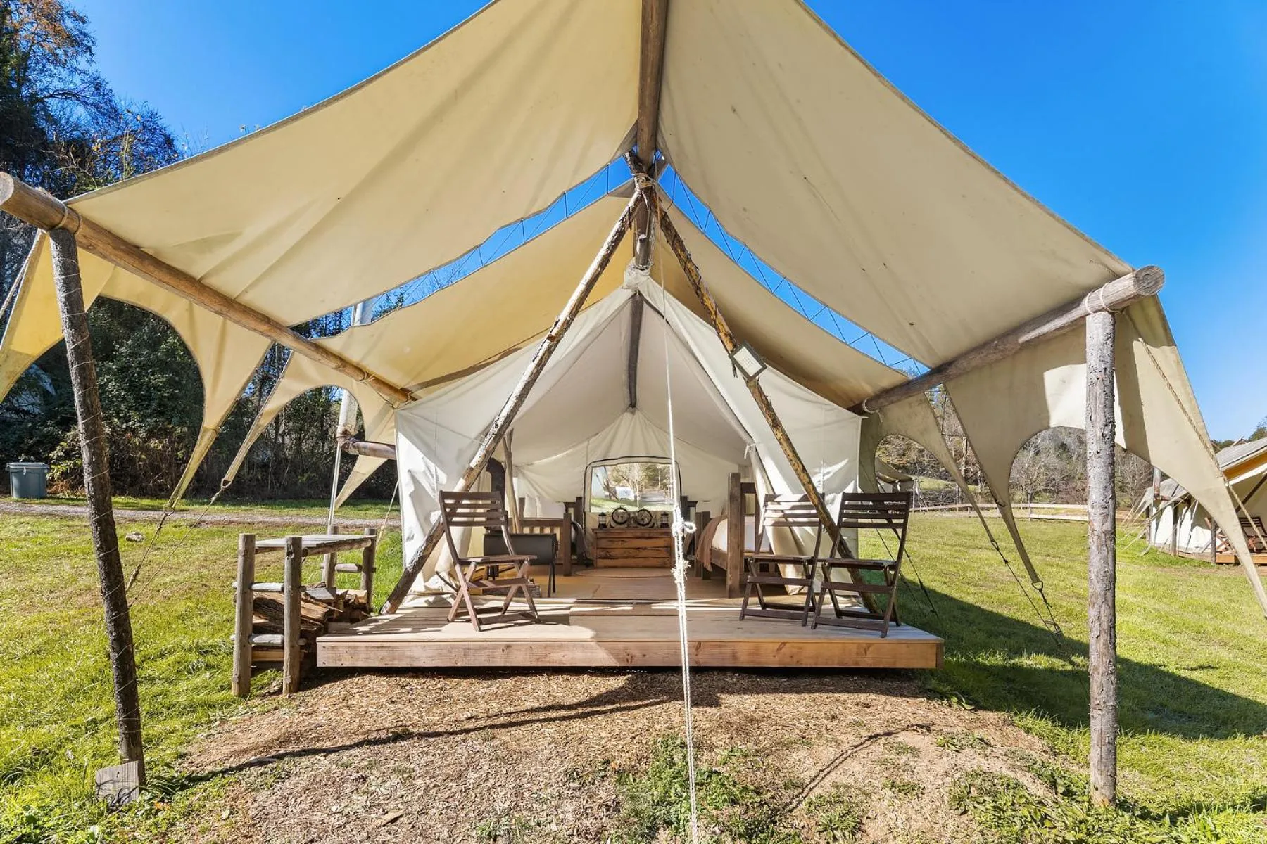 View (from property/room) in Under Canvas Great Smoky Mountains
