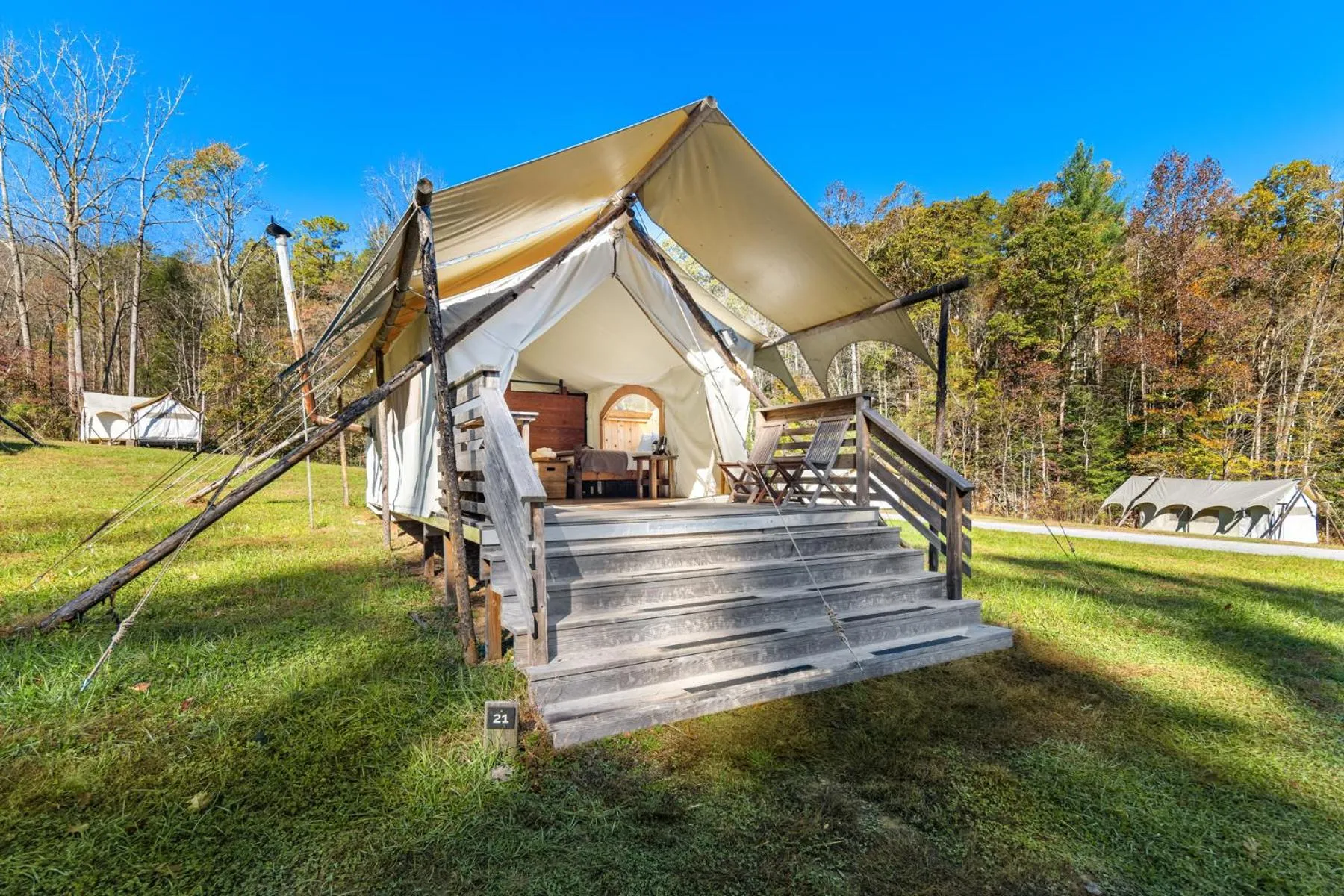 Property building in Under Canvas Great Smoky Mountains