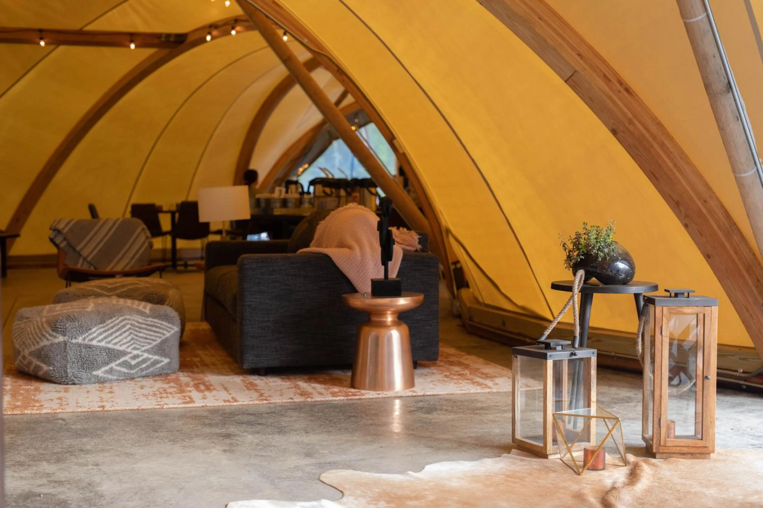 Lobby or reception in Under Canvas Great Smoky Mountains
