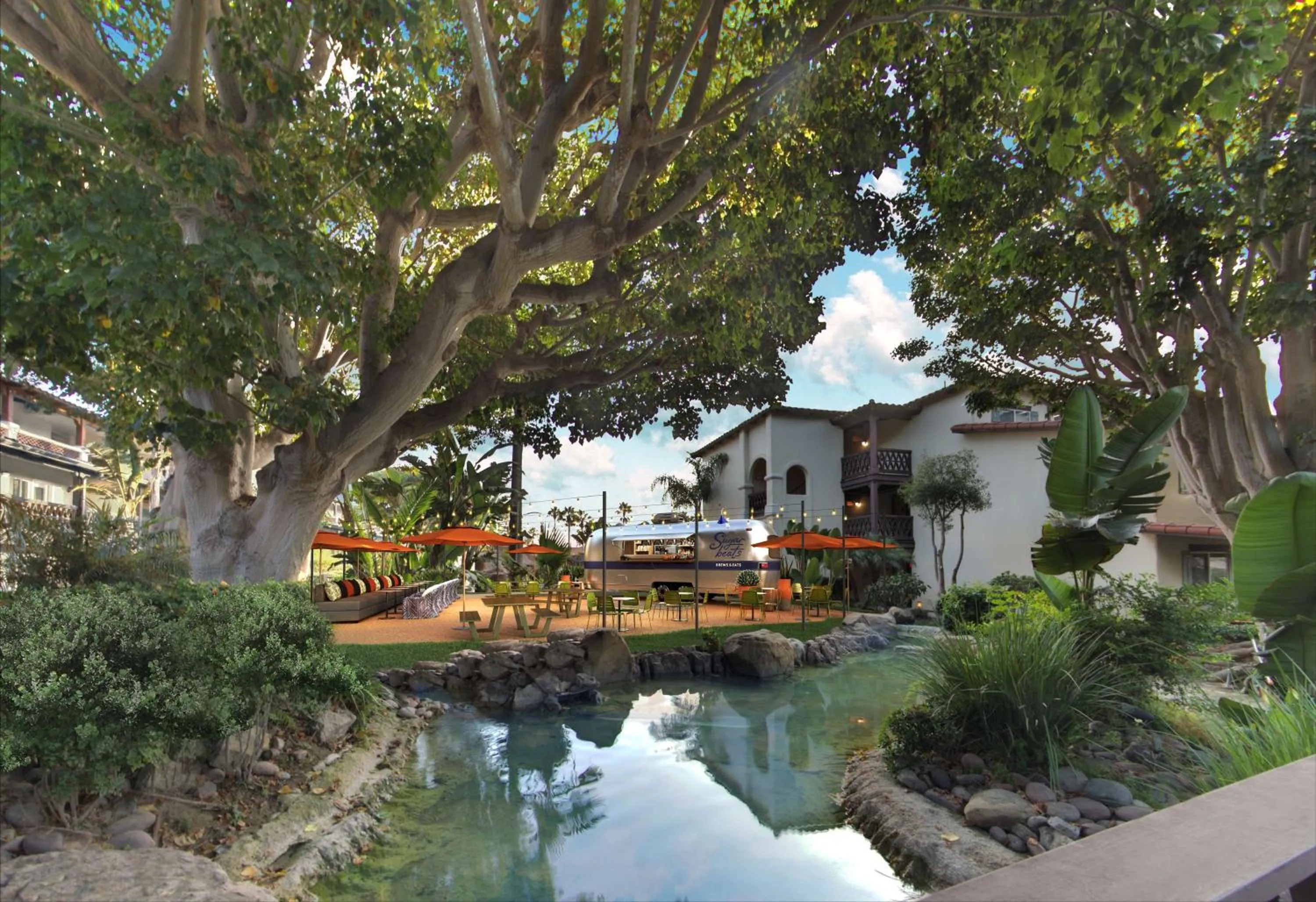 Dining area in Zachari Dunes on Mandalay Beach, Curio Collection by Hilton