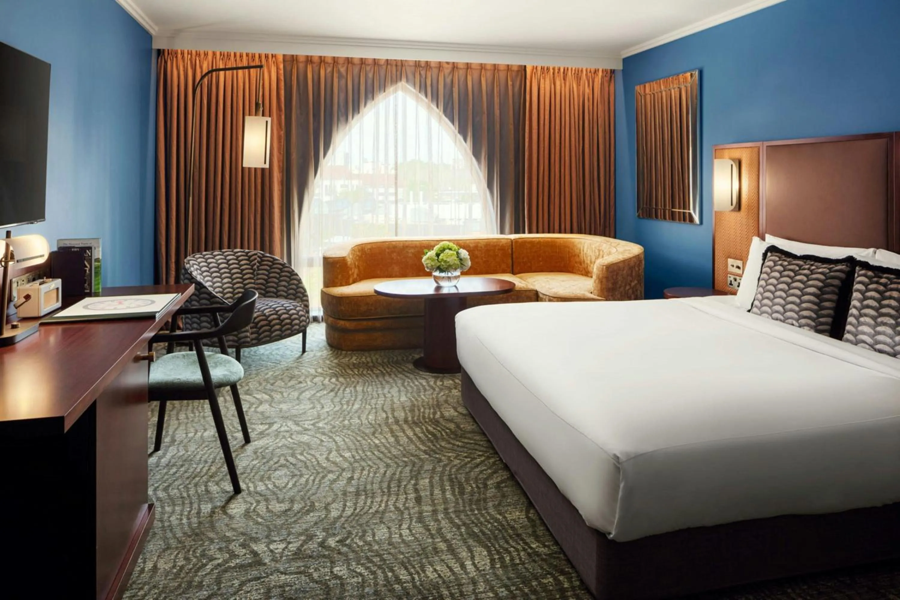 Photo of the whole room, Bed in St Pancras London, Autograph Collection