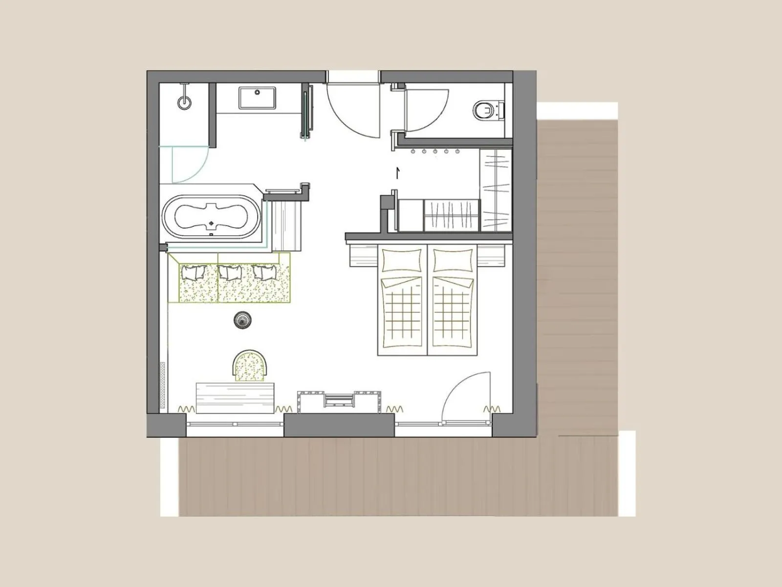 Floor plan in Natur- & Wellnesshotel Brunner Hof