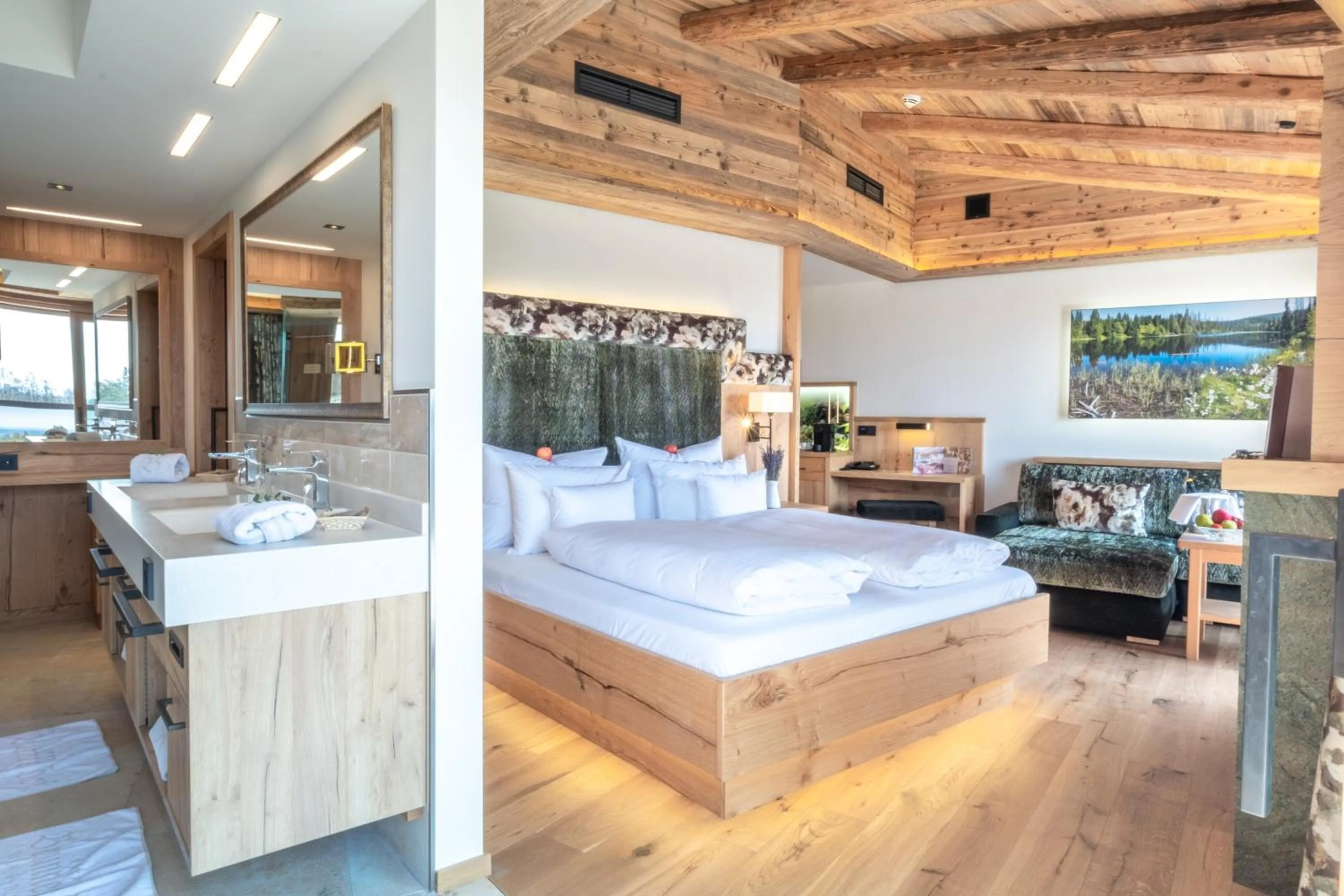 Photo of the whole room, Bed in Natur- & Wellnesshotel Brunner Hof