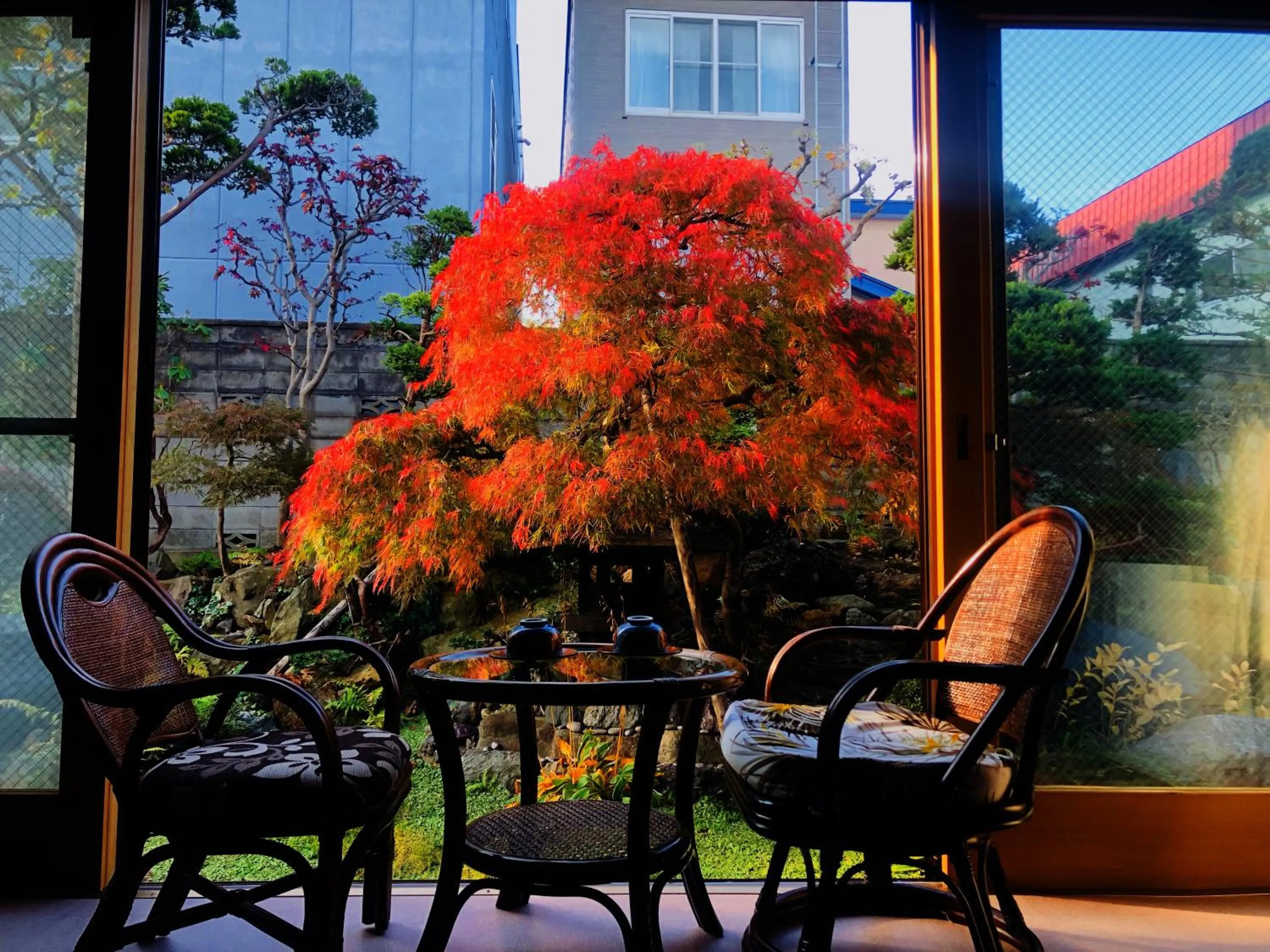 Balcony/Terrace in Nishikien inn