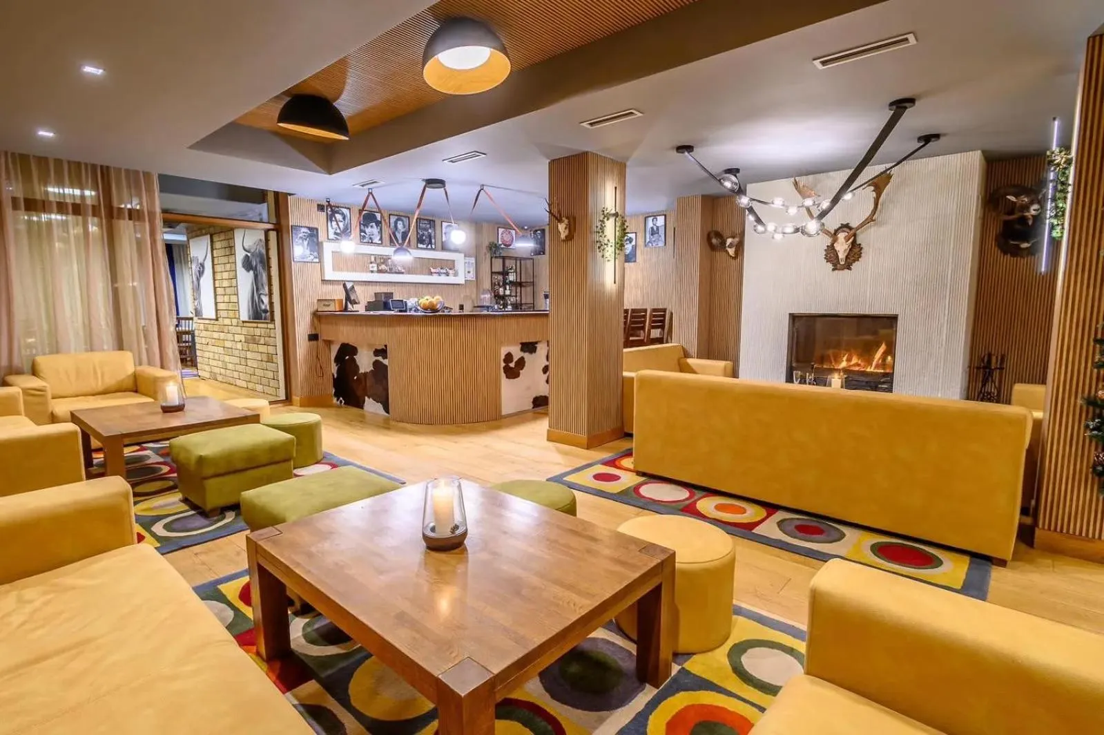 Lobby or reception in The Lodge Hotel