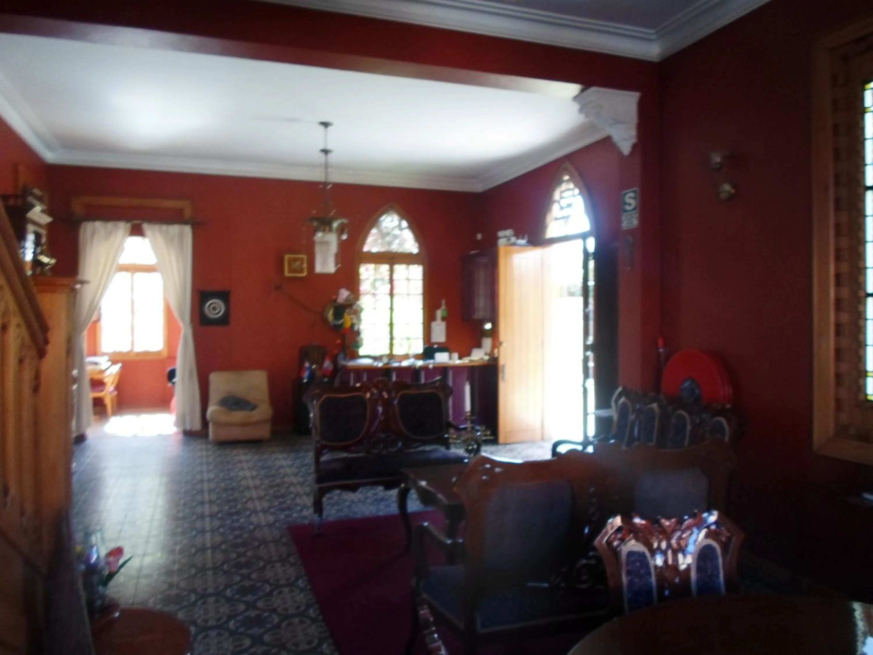 Communal lounge/ TV room in Posada El Castillo