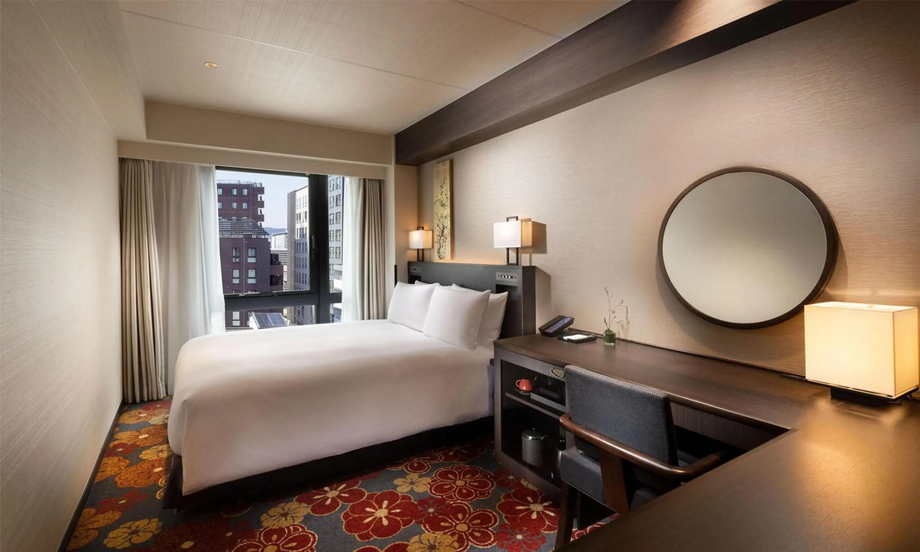 Bed in DoubleTree by Hilton Kyoto Station