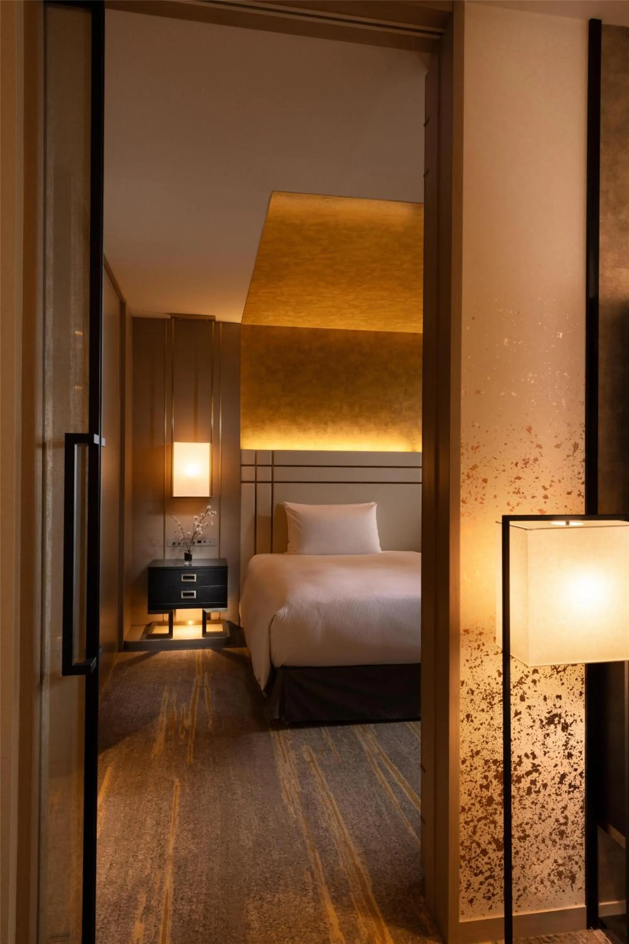 Bed in DoubleTree by Hilton Kyoto Station