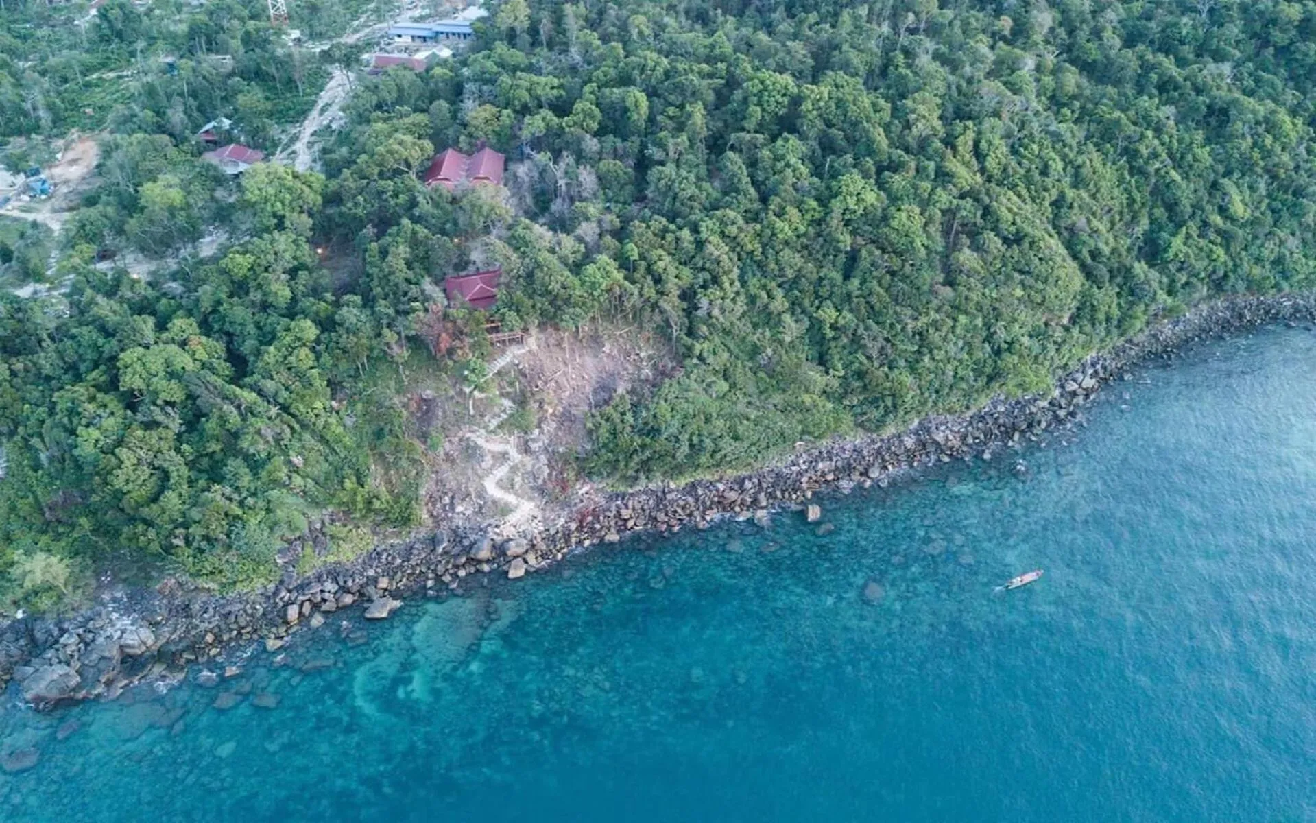 Sea view in The Cliff Hostel, M'Pay Bay