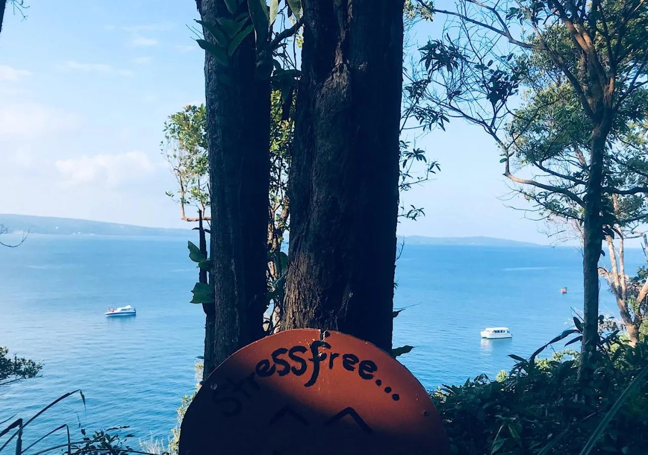 Sea view in The Cliff Hostel, M'Pay Bay
