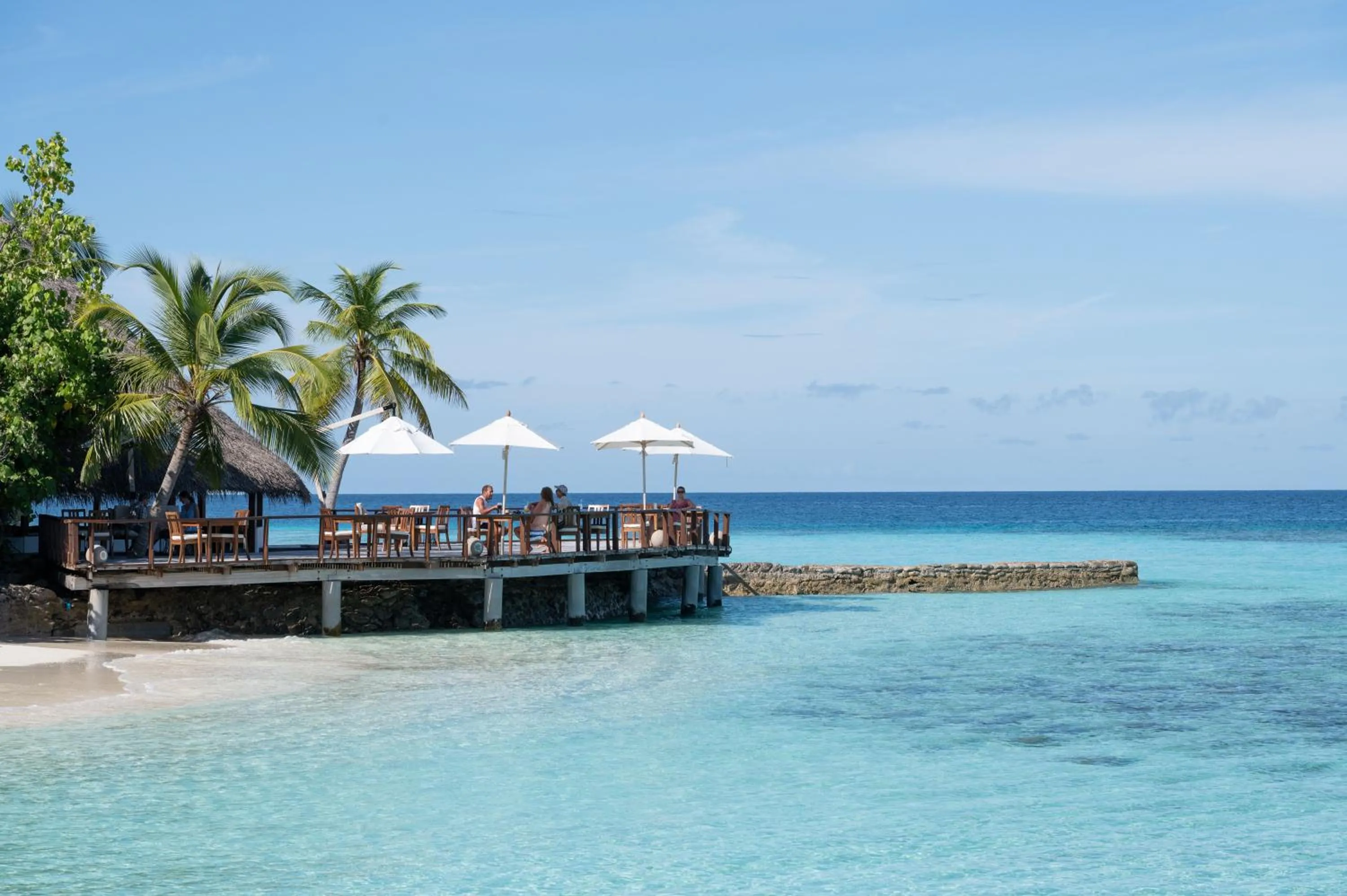 Patio in Makunudu Island- An Intimate Hideaway