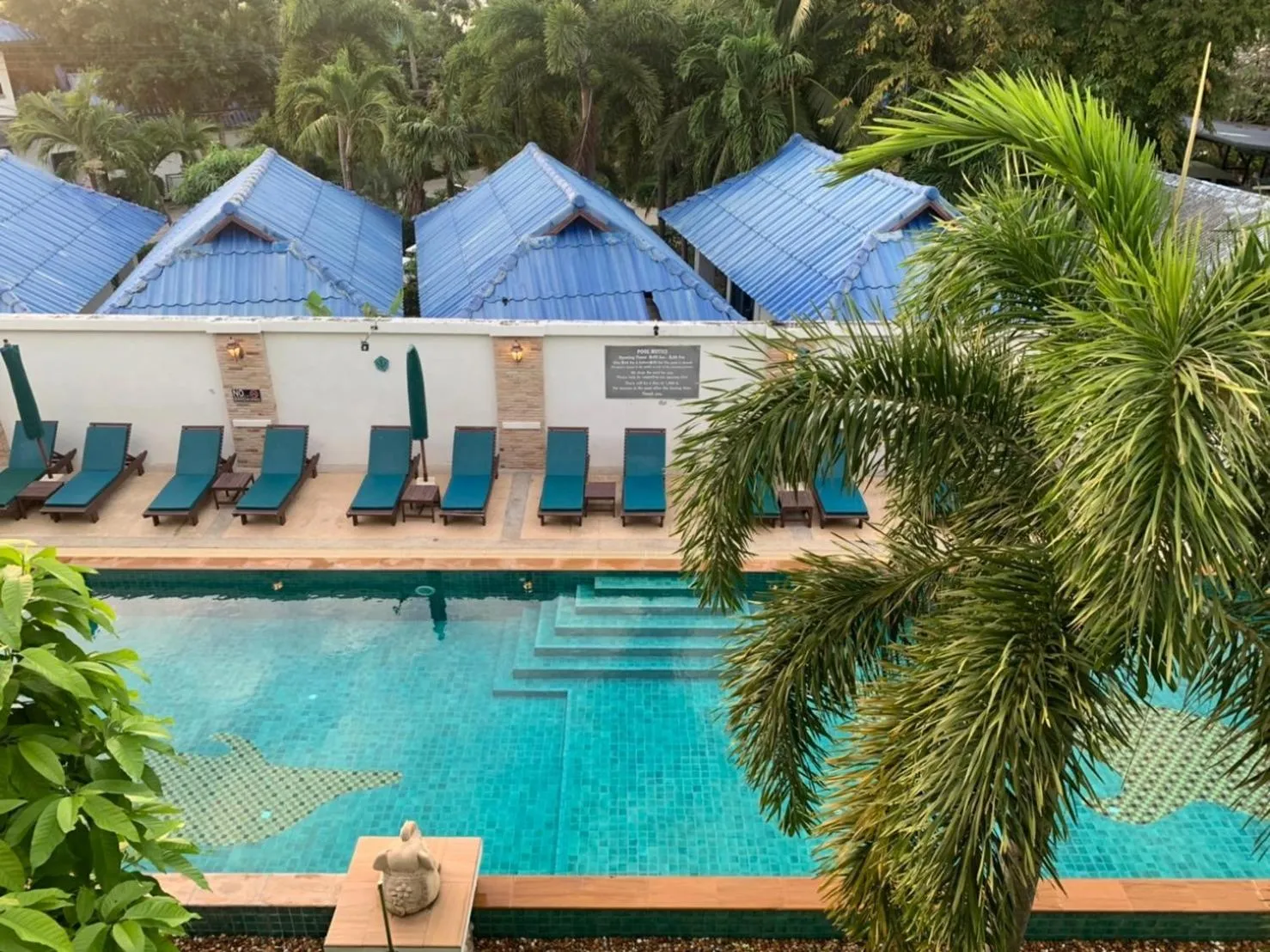 Pool view in Neptune's Villa