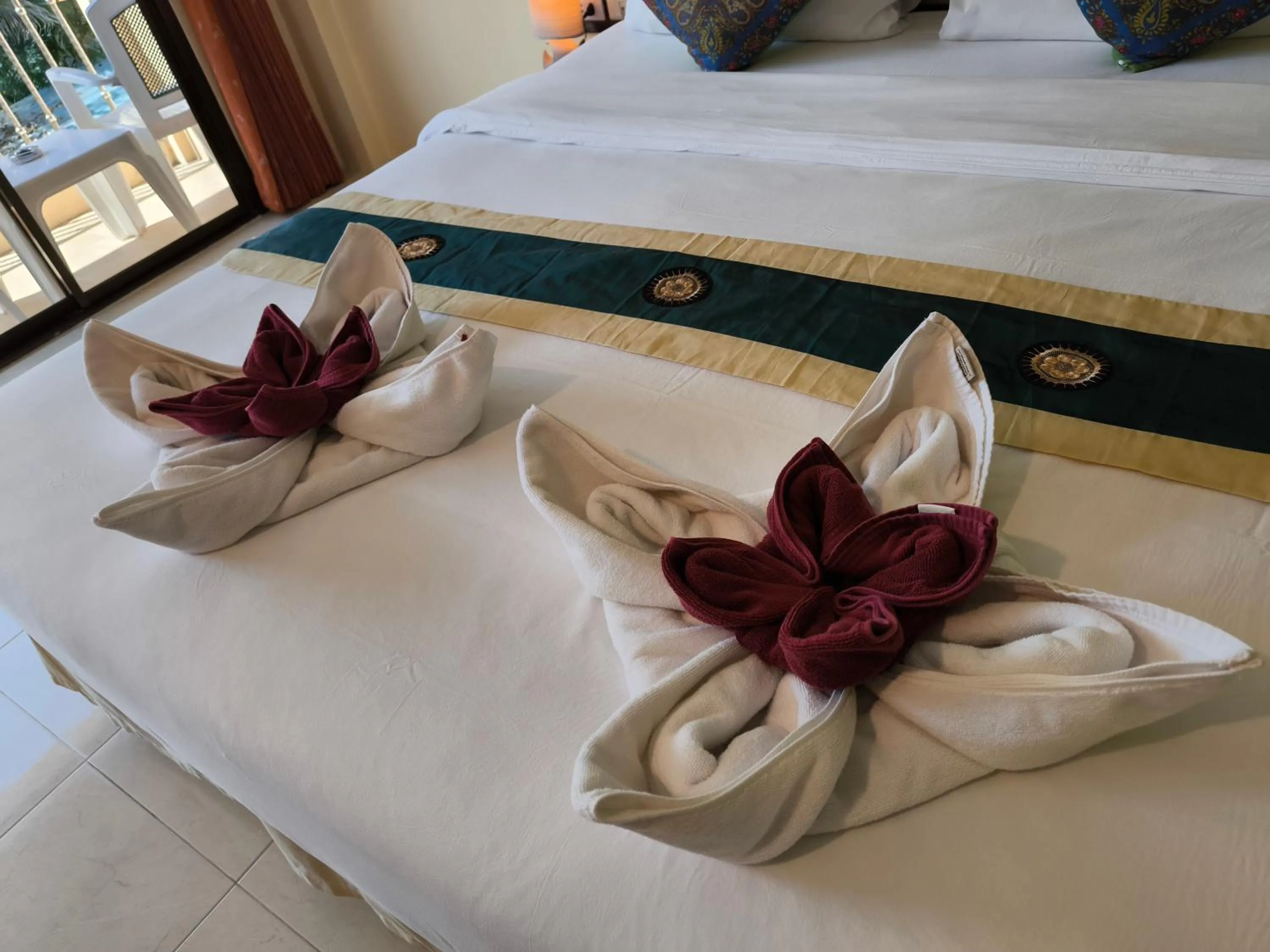 Decorative detail, Bed in Seven Seas Hotel Patong Beach
