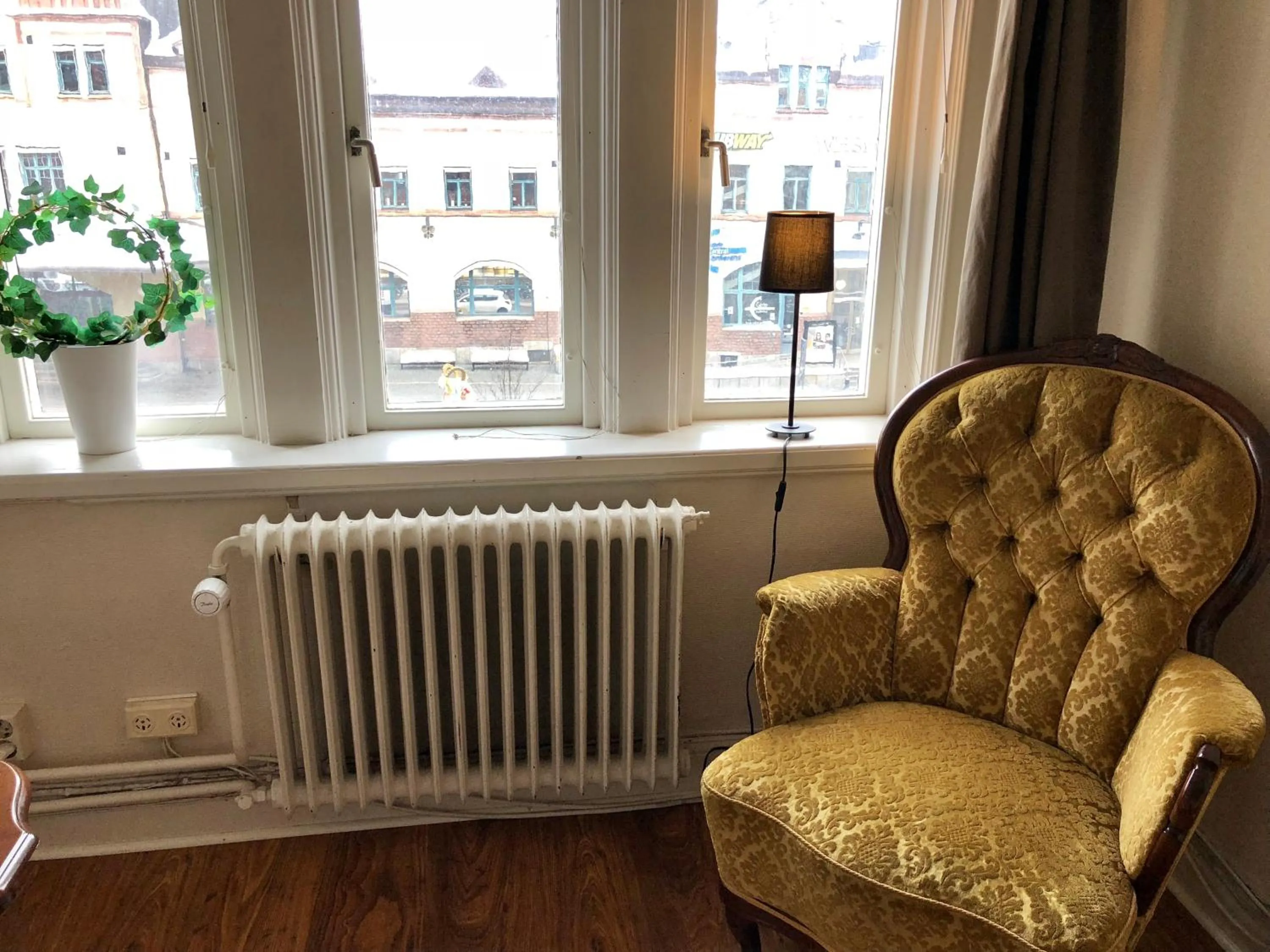 Seating area in Järnvägshotellet