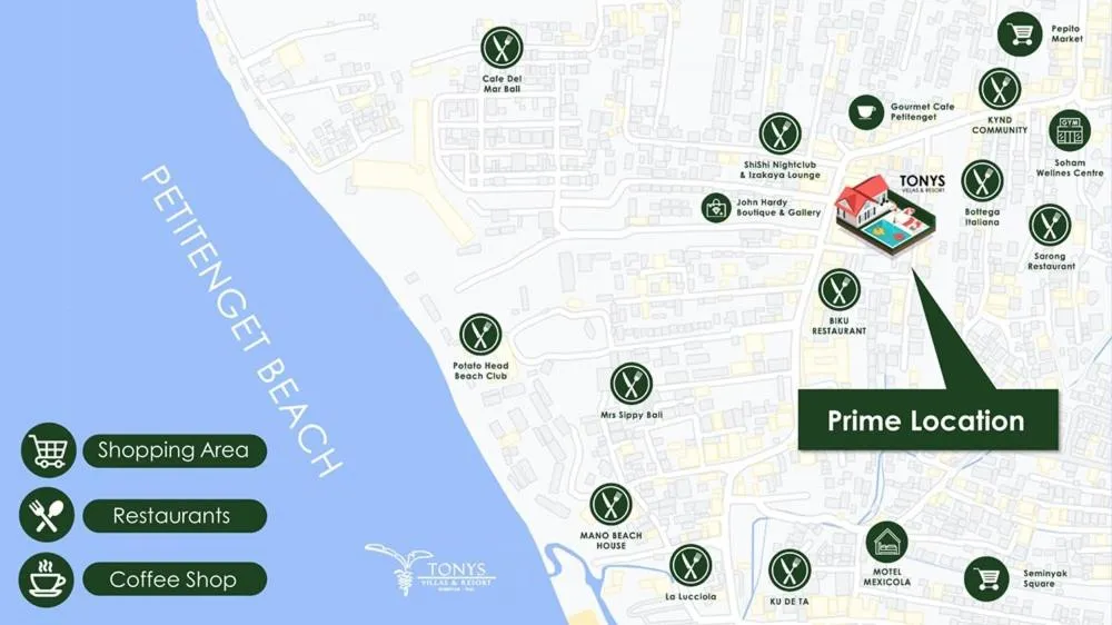 Street view in Tonys Villas & Resort Seminyak - Bali