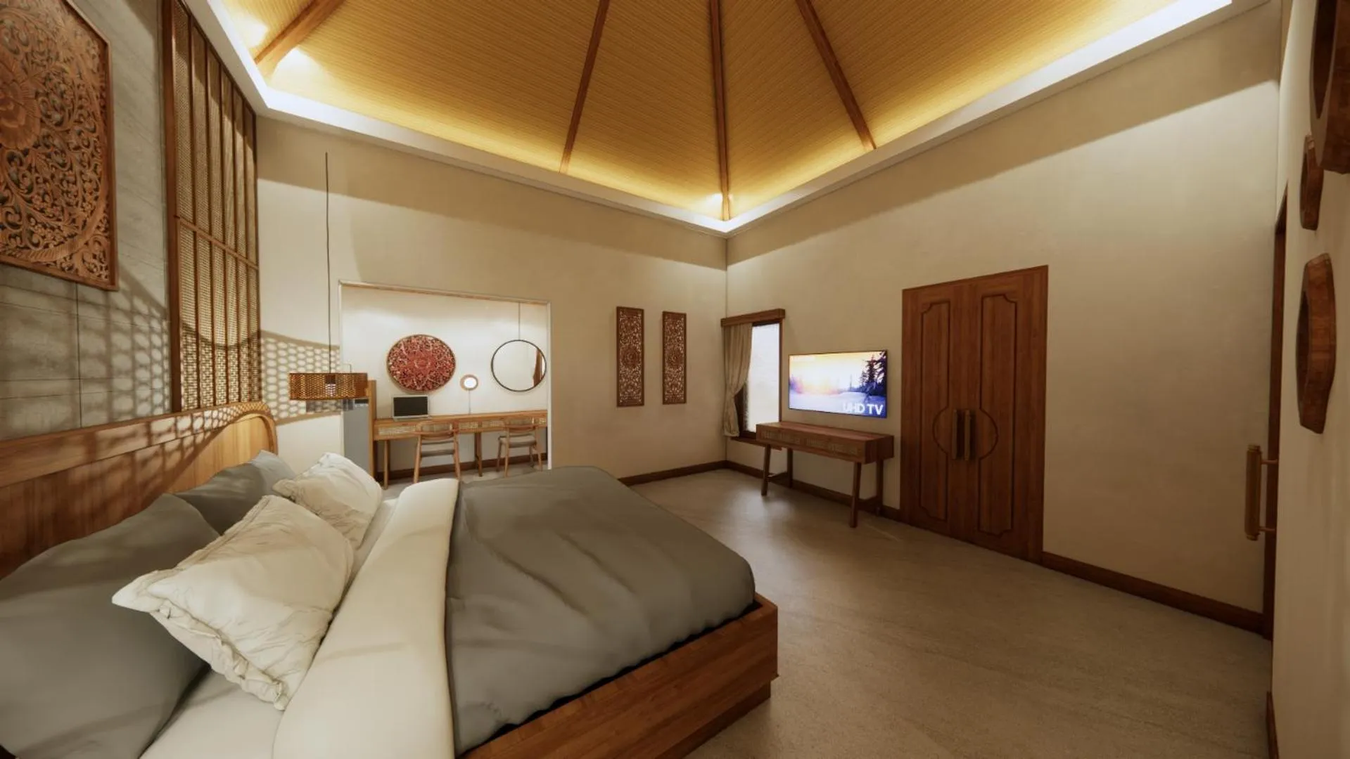 TV and multimedia, Bed in Tonys Villas & Resort Seminyak - Bali