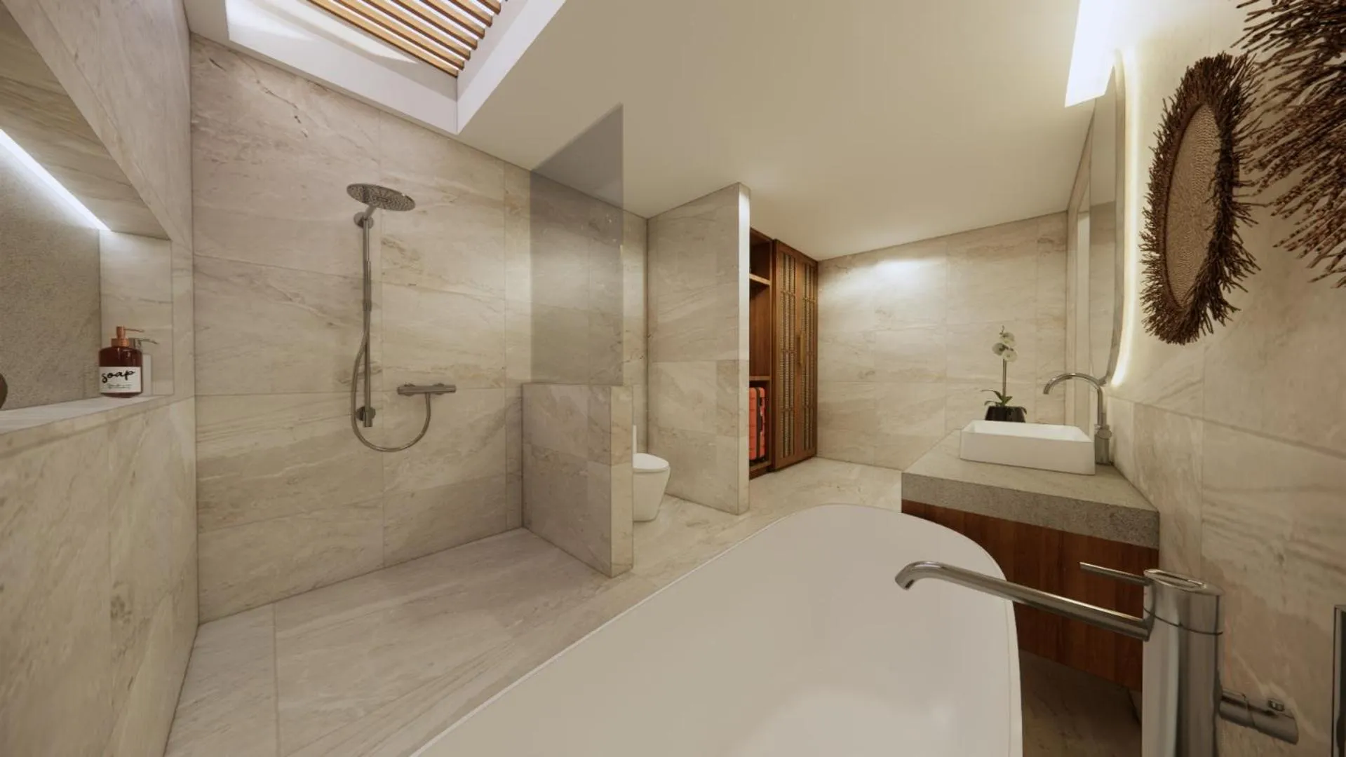 Shower in Tonys Villas & Resort Seminyak - Bali