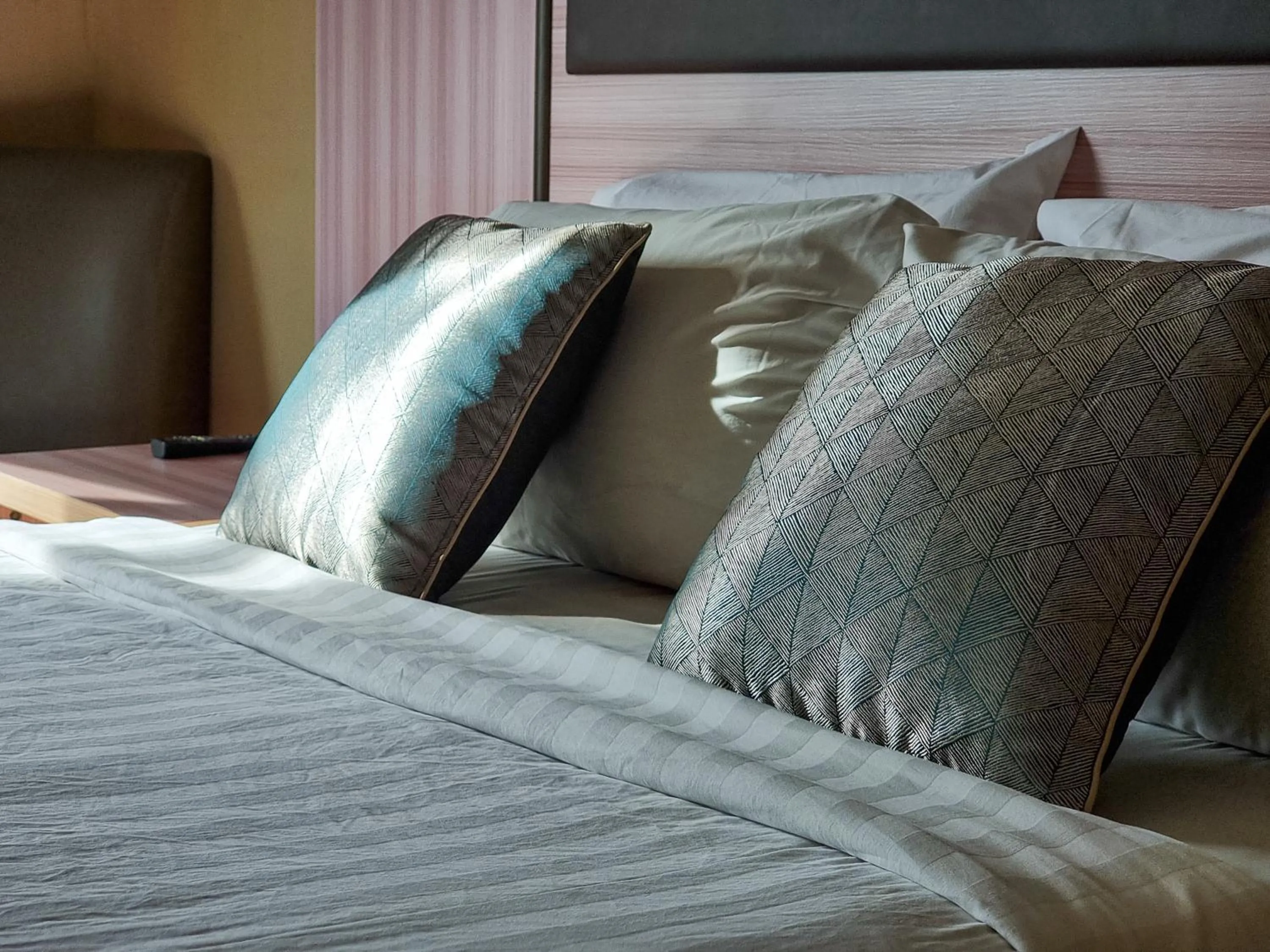 Decorative detail, Bed in Zara's Boutique Hotel @ Harbour City