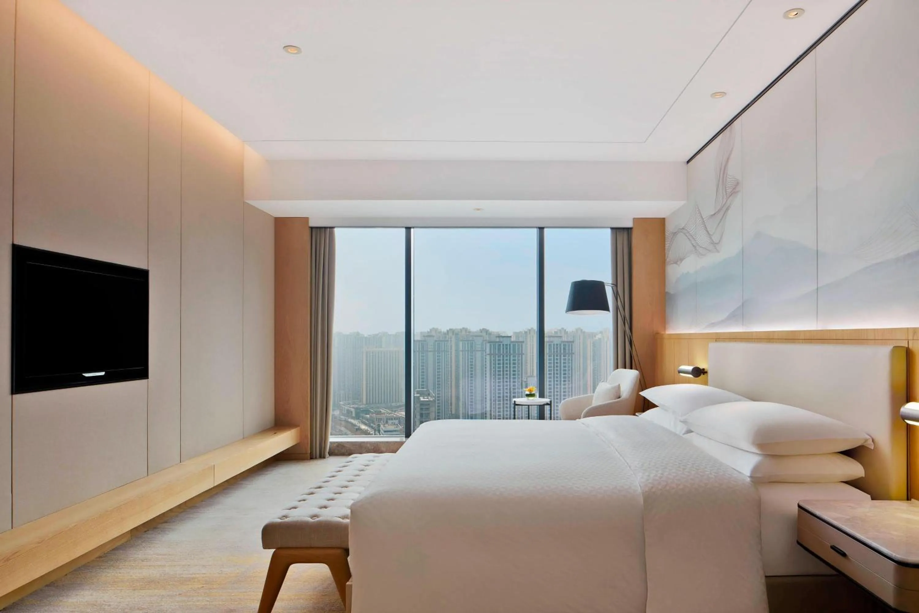 Bedroom, Bed in Four Points by Sheraton Changsha, Meixi Lake