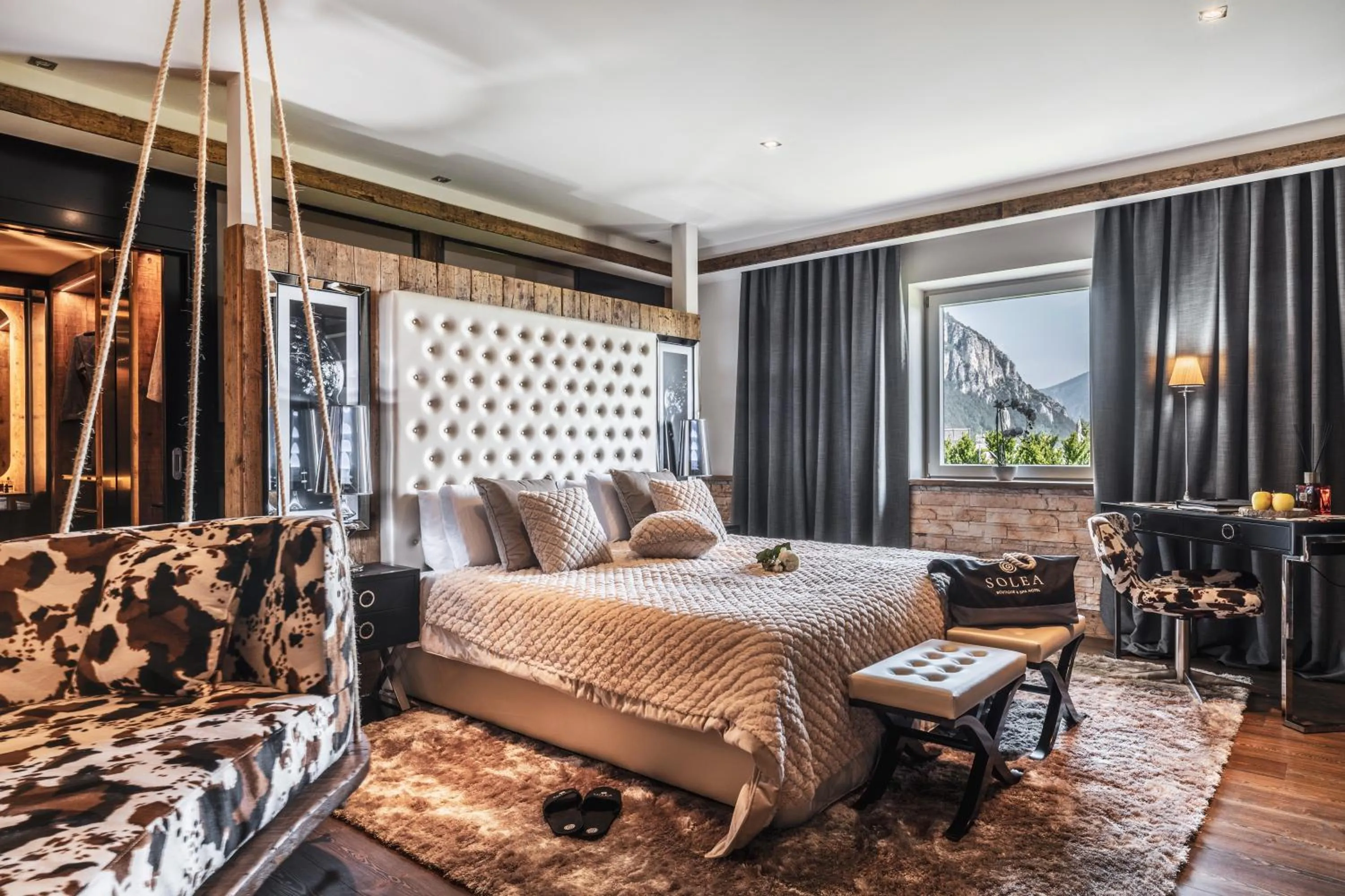 Photo of the whole room, Bed in SOLEA DOLOMITI Boutique Hotel