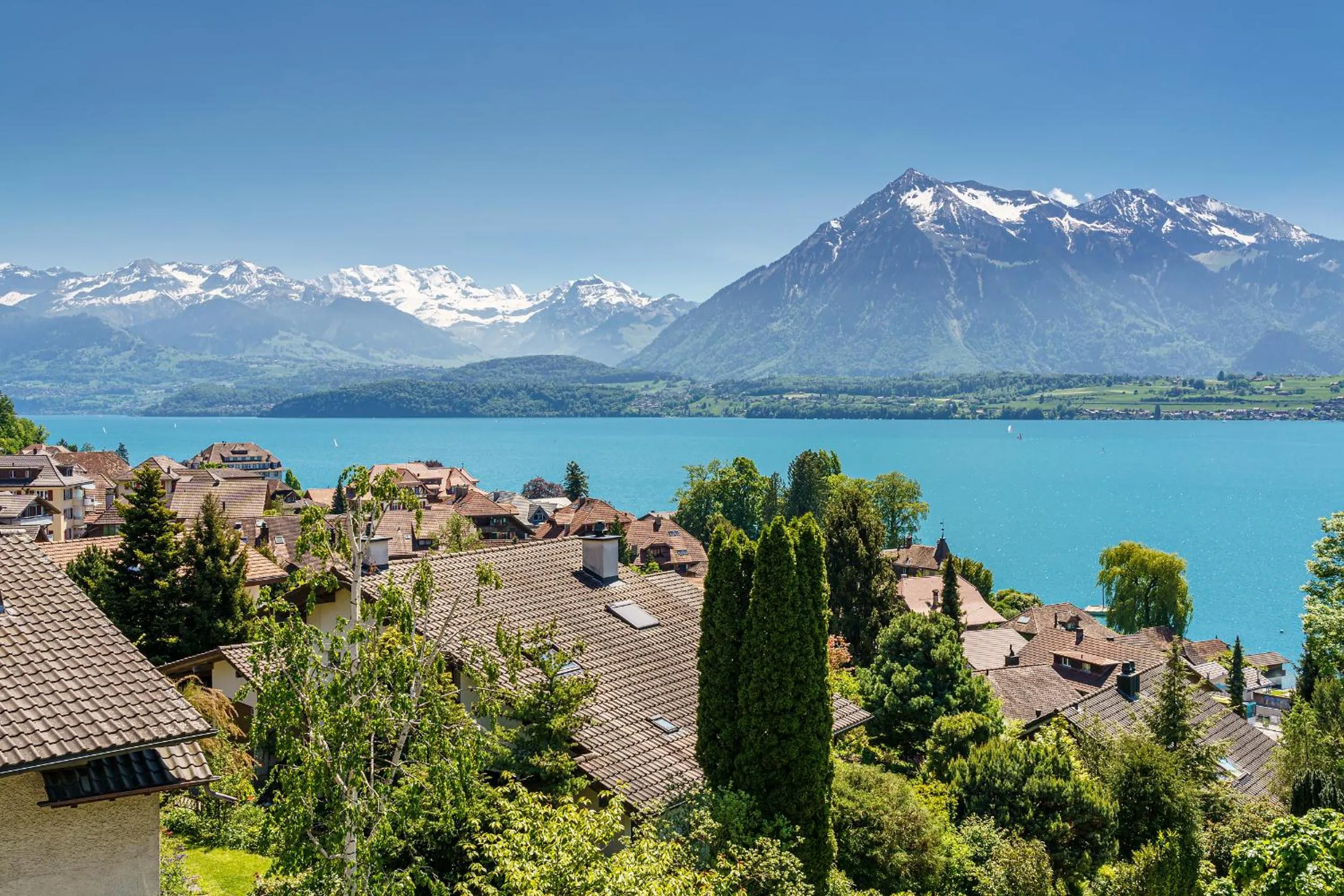 Lake view in Schönbühl Hotel & Restaurant Lake Thun