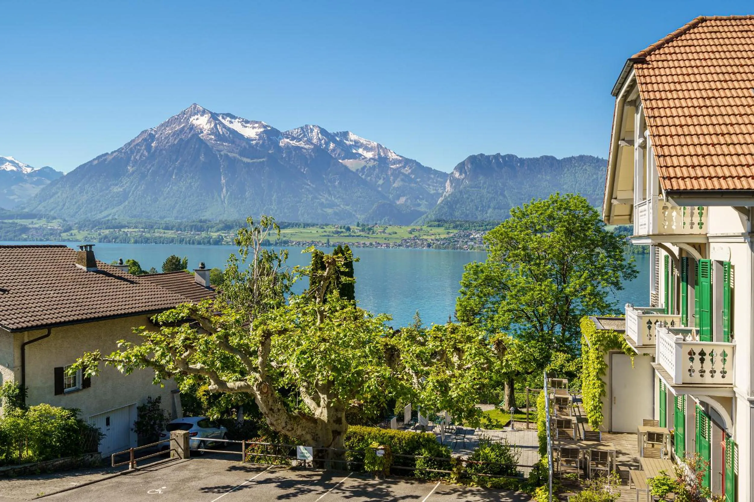 Lake view in Schönbühl Hotel & Restaurant Lake Thun