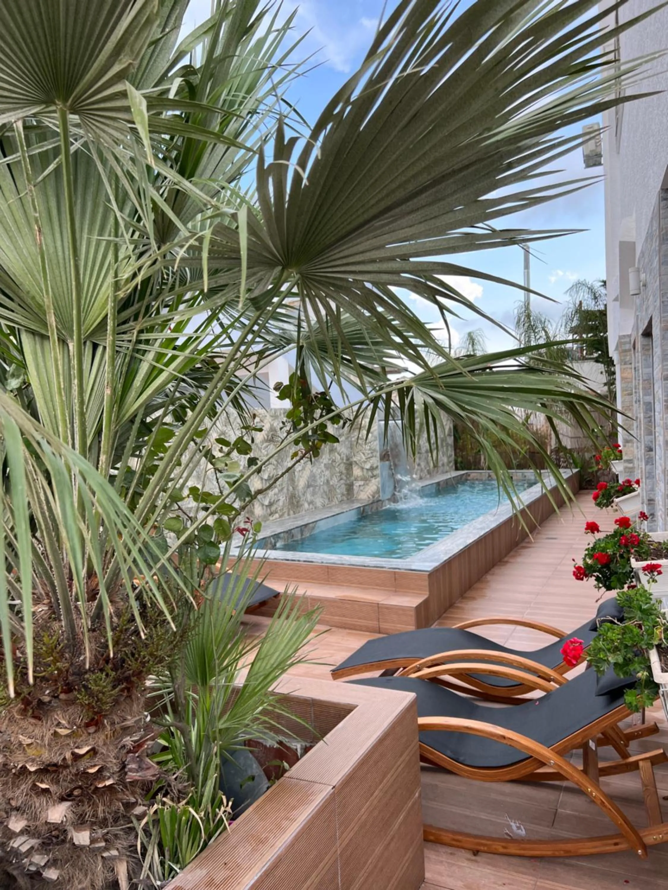 Pool view in Ilio Boutique Hotel